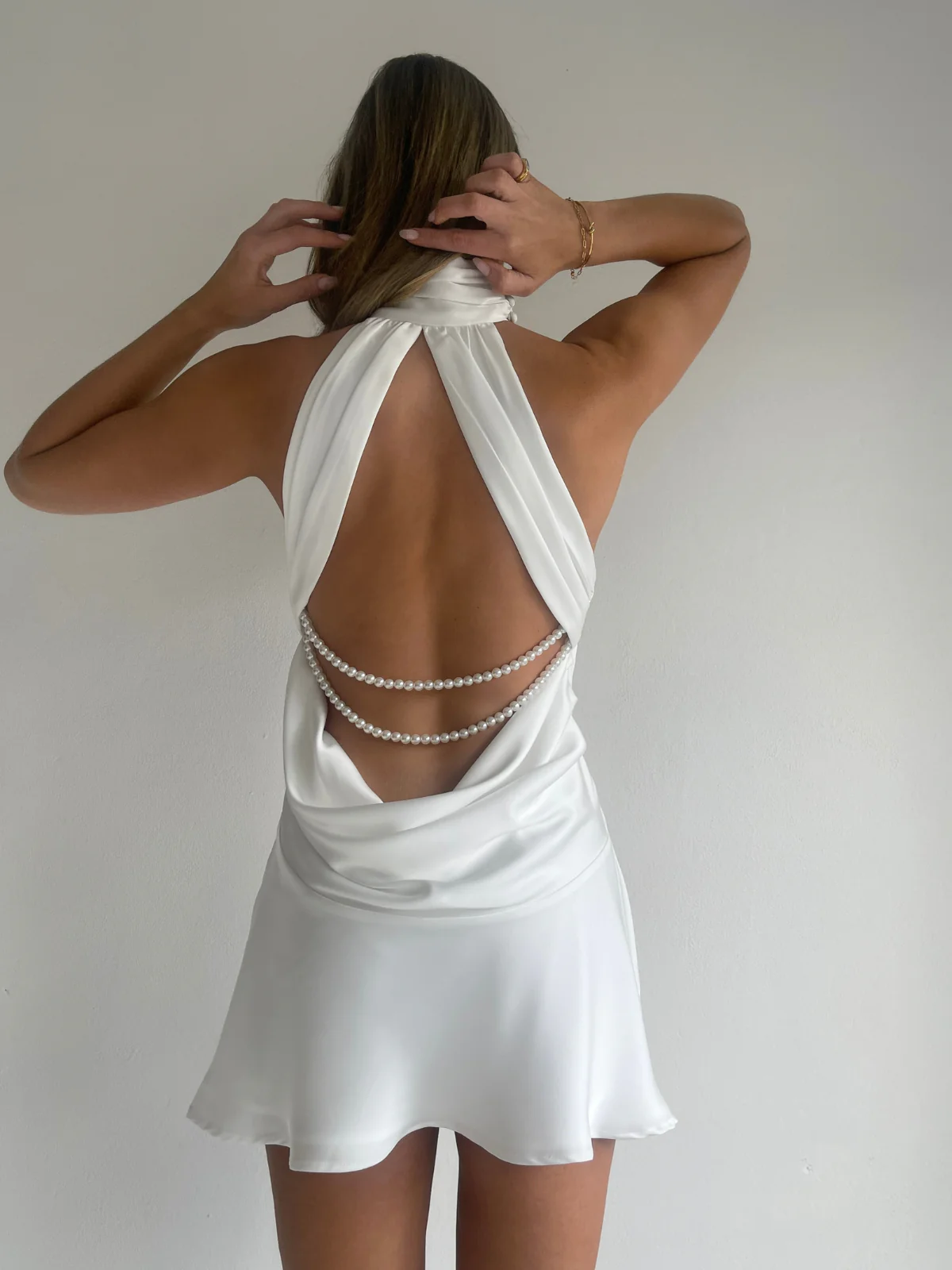 Arley Amaya Mini Dress in Ivory