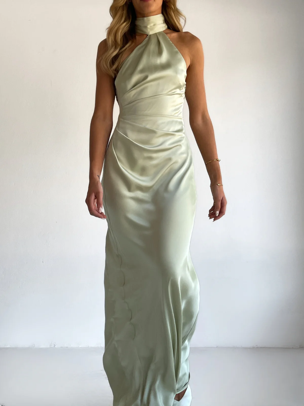 Arley Athena Maxi Dress in Light Sage - Image 11