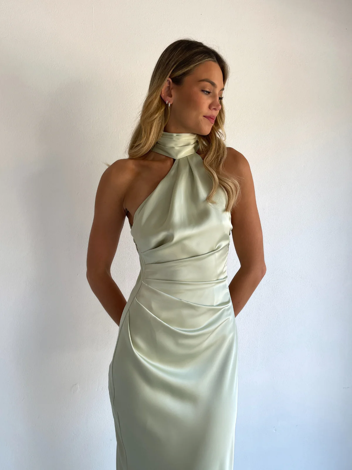 Arley Athena Maxi Dress in Light Sage - Image 6