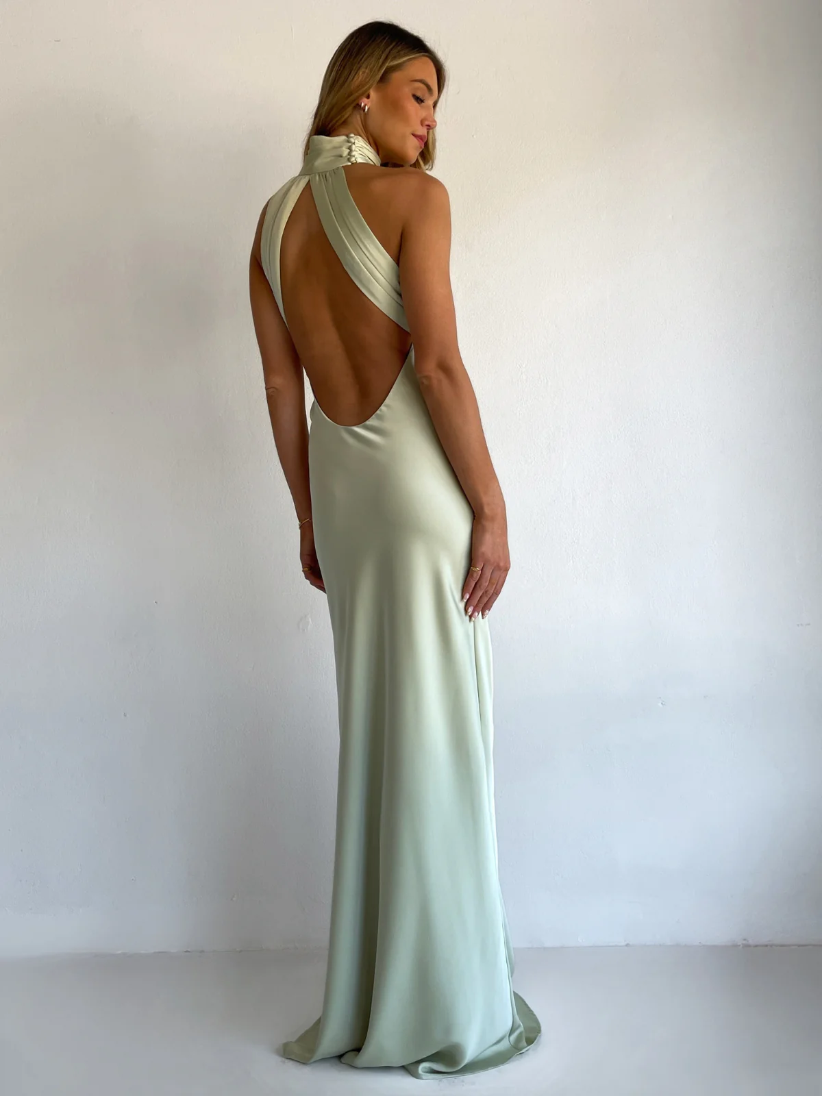 Arley Athena Maxi Dress in Light Sage - Image 9