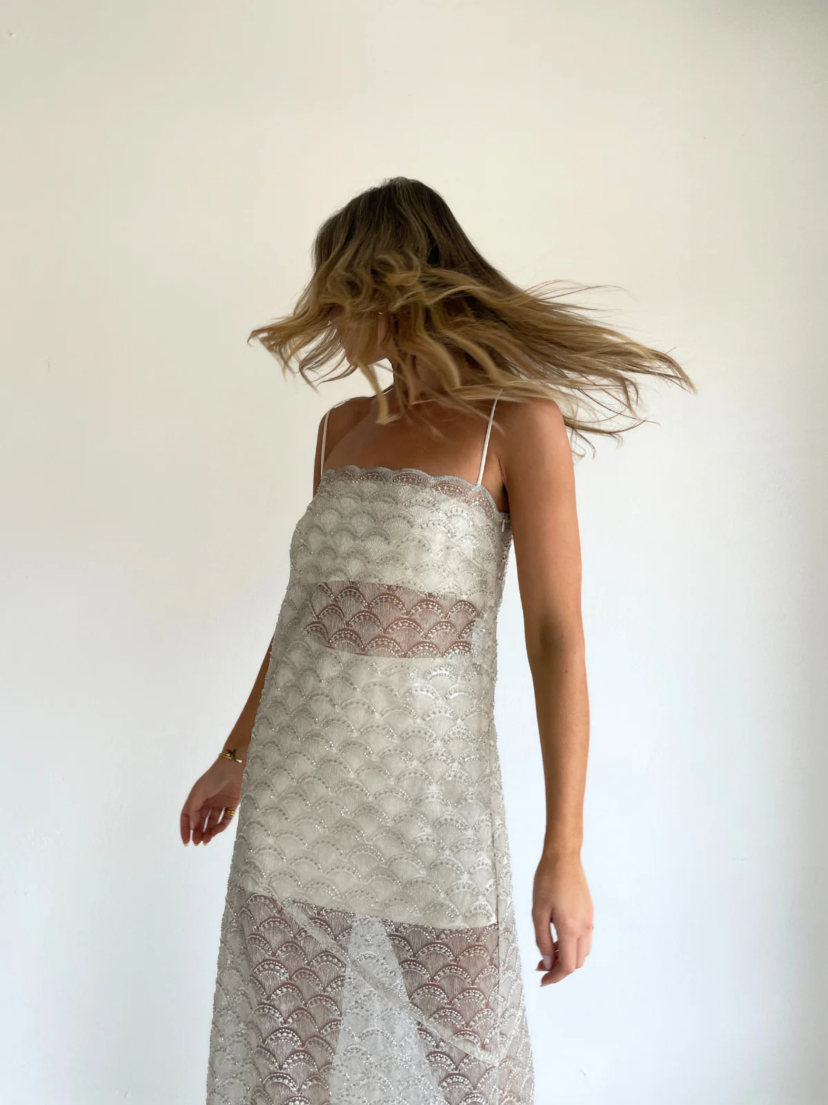 Arley Everly Maxi Dress in Champagne - Image 3