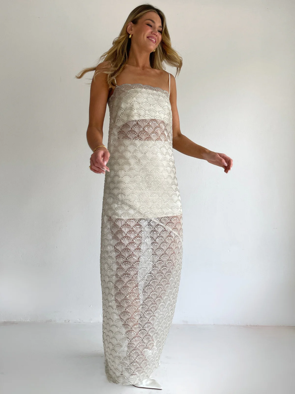 Arley Everly Maxi Dress in Champagne - Image 9