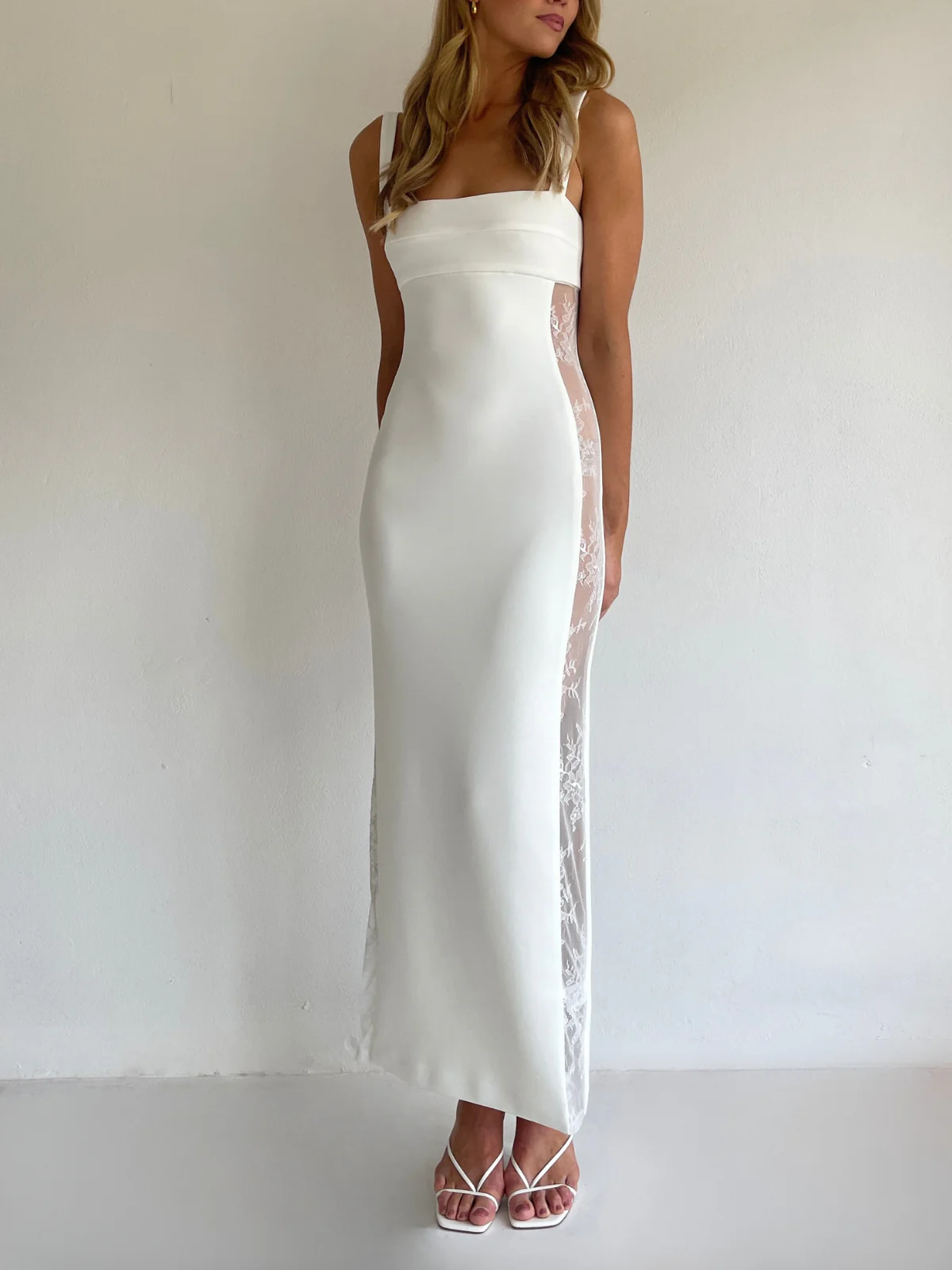 Arley Harper Midi Dress in Ivory