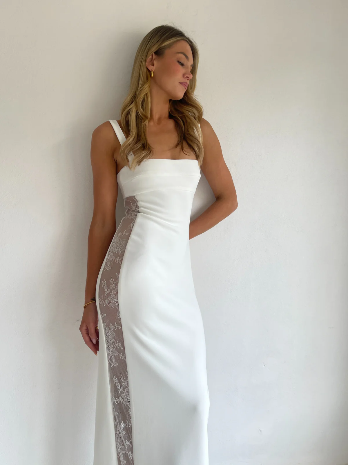 Arley Harper Midi Dress in Ivory - Image 2