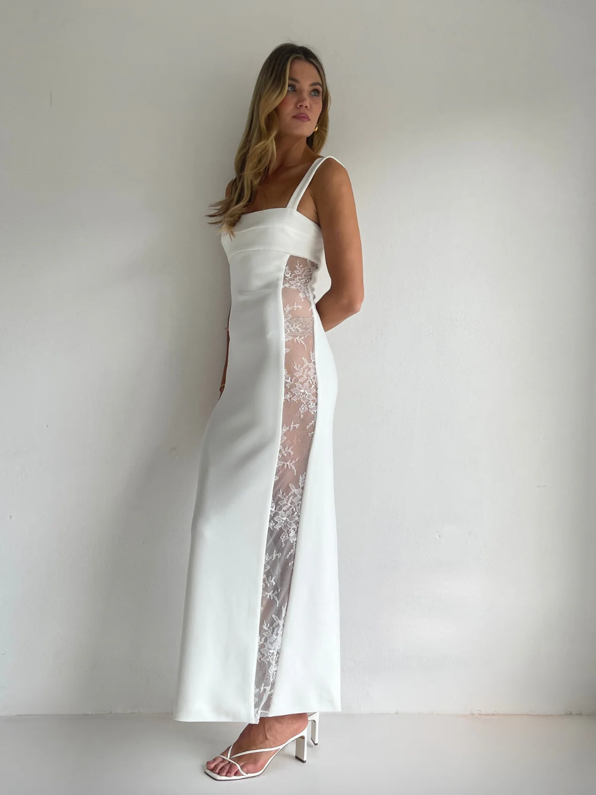 Arley Harper Midi Dress in Ivory - Image 3