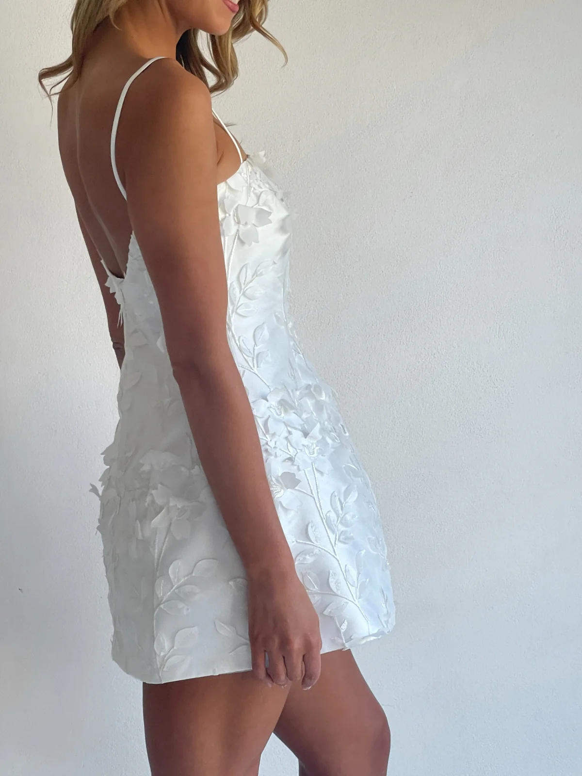 Arley Lola Mini Dress in Ivory - Image 4