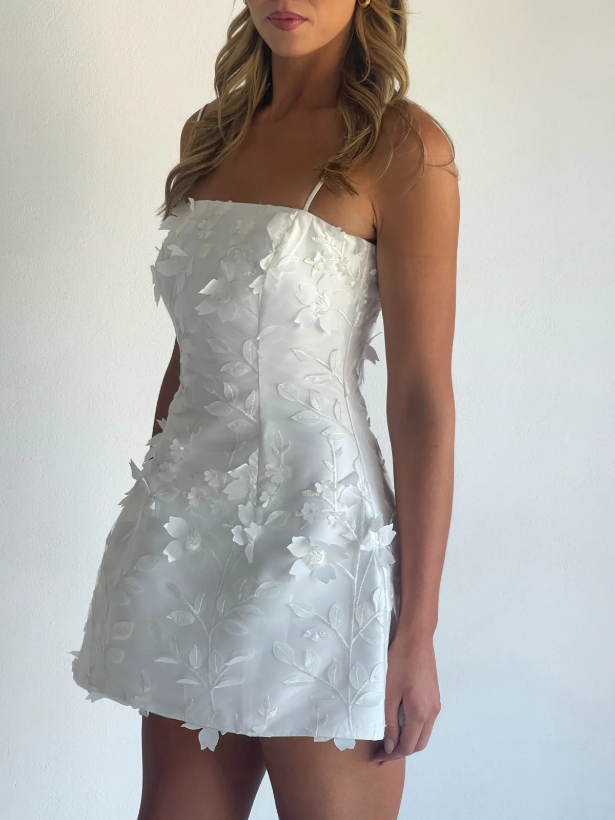 Arley Lola Mini Dress in Ivory - Image 7