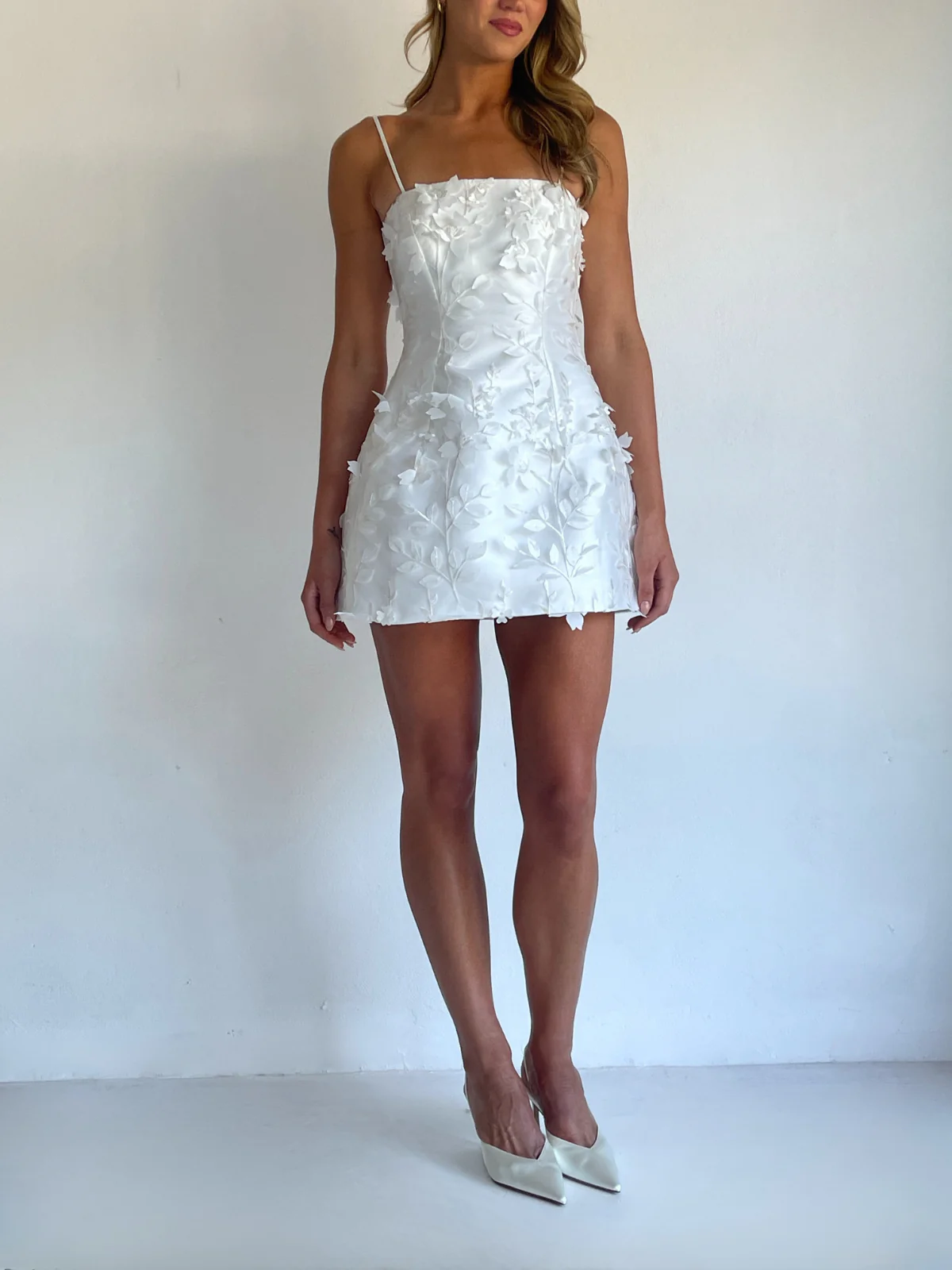 Arley Lola Mini Dress in Ivory - Image 8