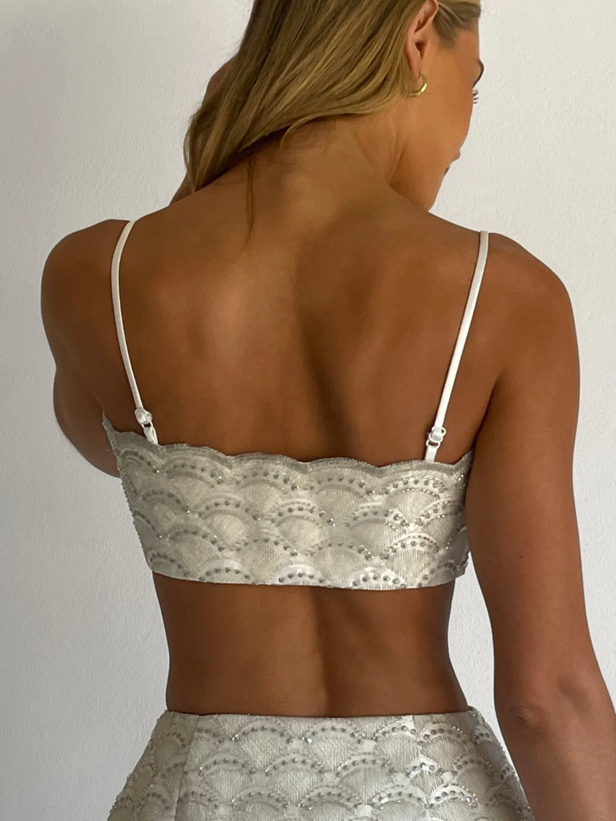 Arley Lola Top in Metallic/Ivory - Image 9