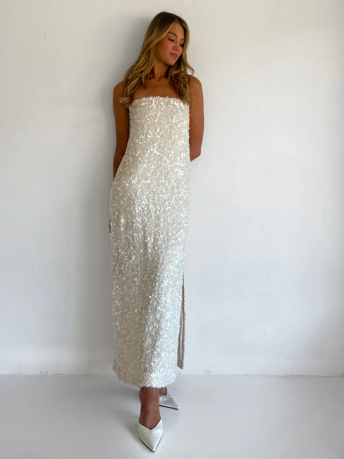 Arley Marsha Maxi Dress in Cream - Image 12