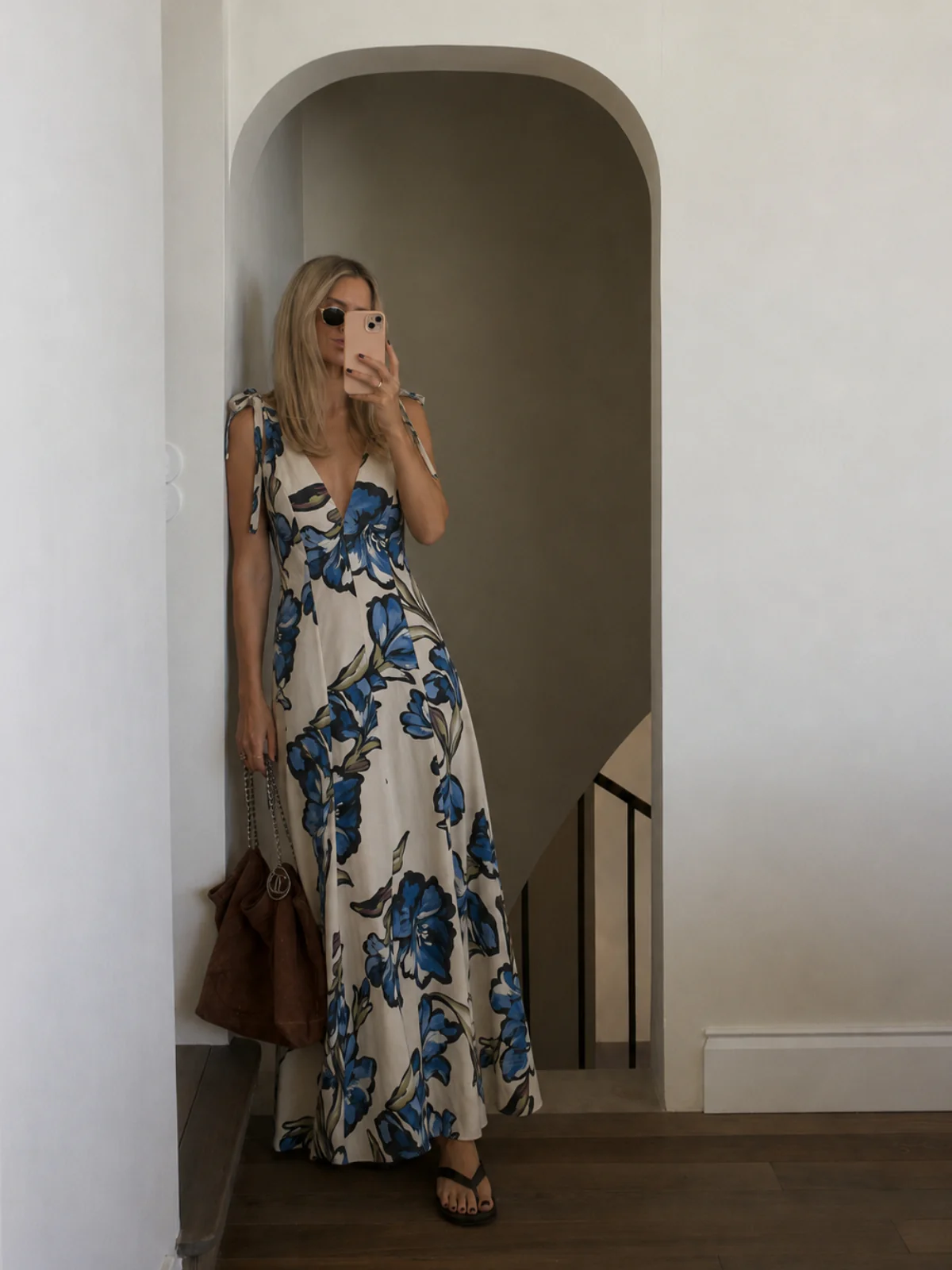 By Nicola Adeline Maxi Dress in Waikiki Floral - Image 3