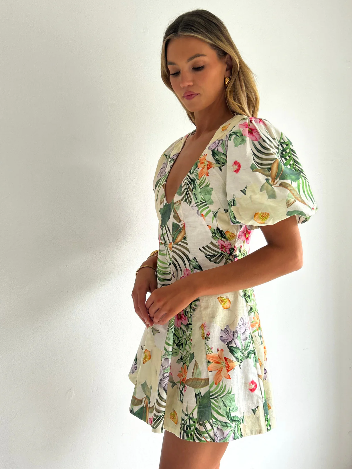 By Nicola Anna Mini Dress in Fleur Tropicale - Image 3