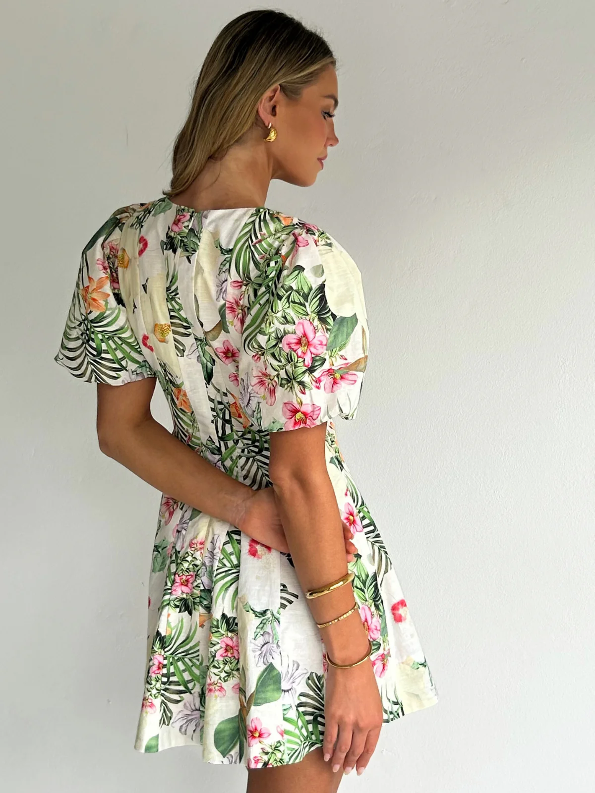 By Nicola Anna Mini Dress in Fleur Tropicale - Image 4