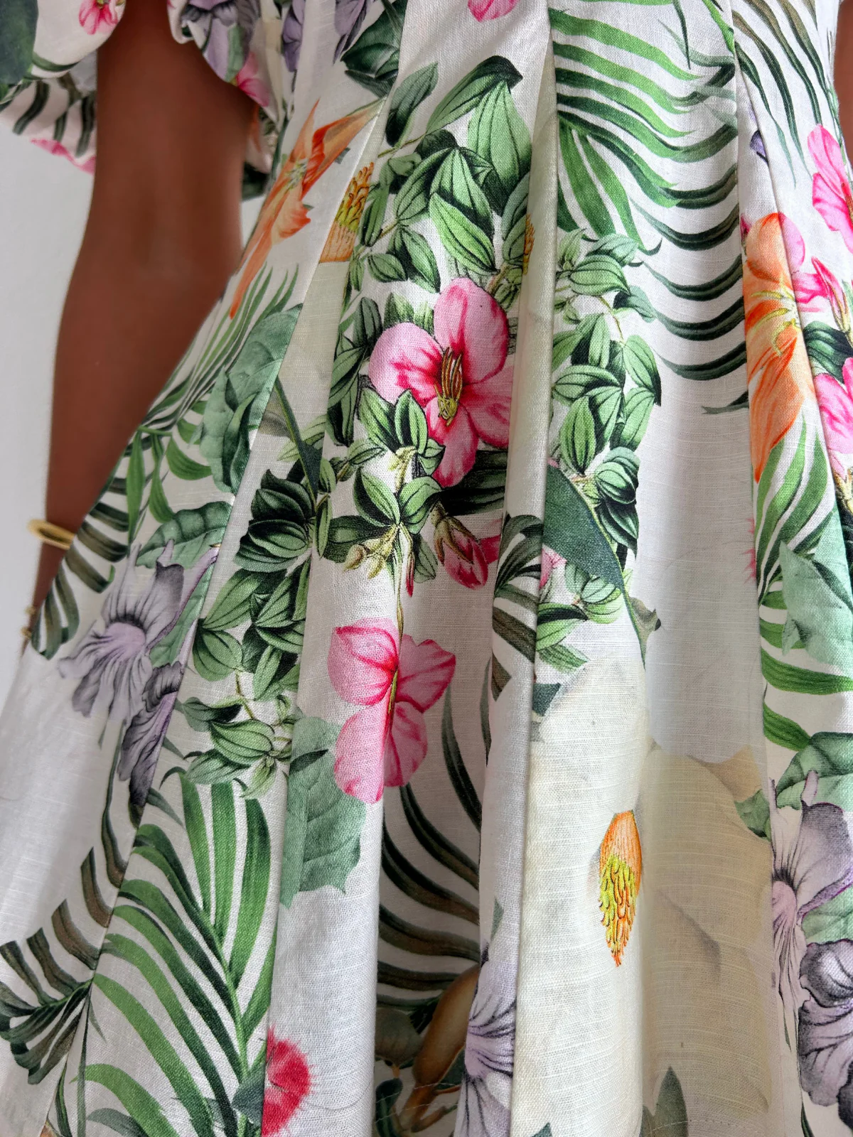 By Nicola Anna Mini Dress in Fleur Tropicale - Image 8