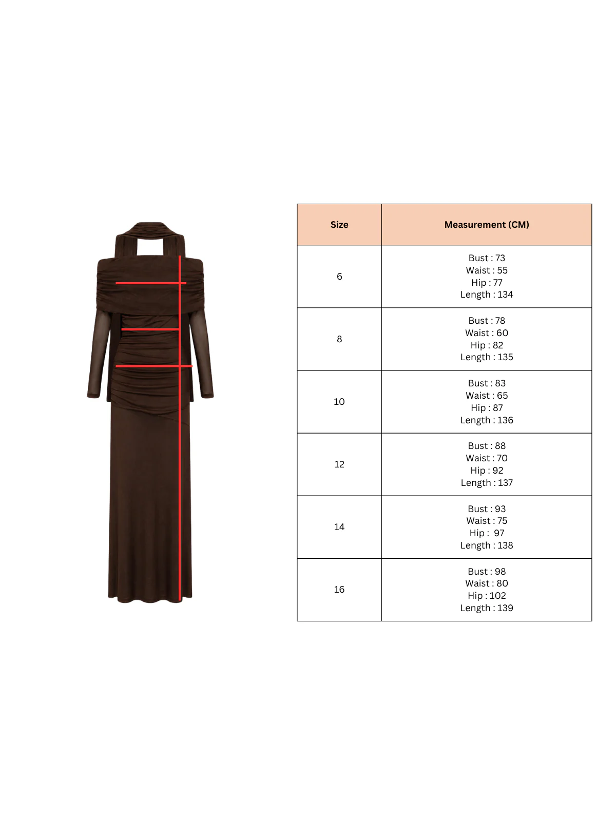 By Nicola Belle Maxi Dress in Chocolate - Image 11