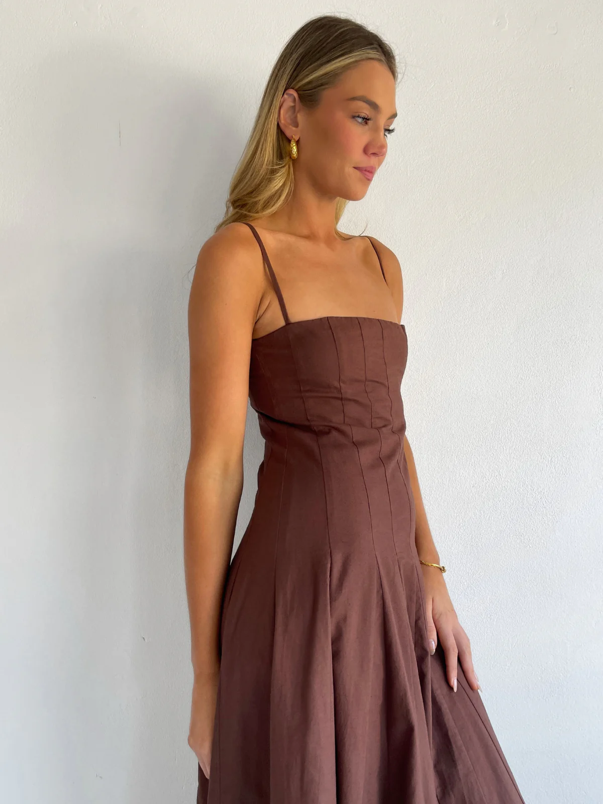 By Nicola Camille Maxi Dress in Chocolate - Image 11