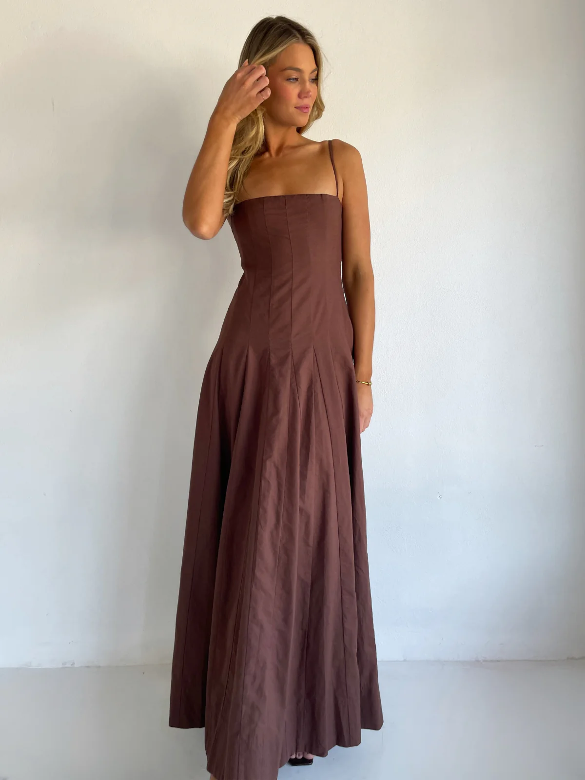 By Nicola Camille Maxi Dress in Chocolate - Image 12