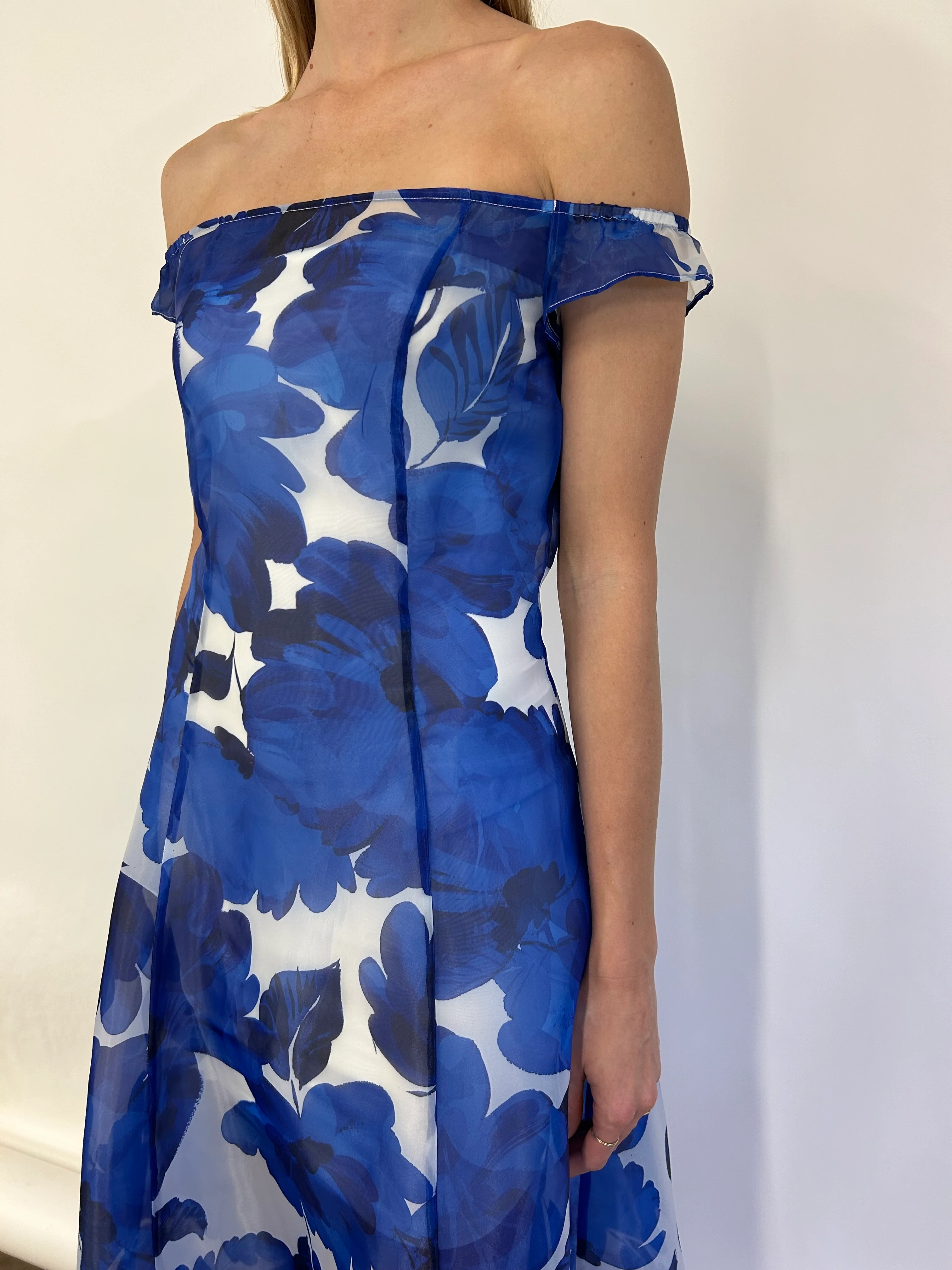 By Nicola Clementine Maxi Dress in Blue Petal - Image 9