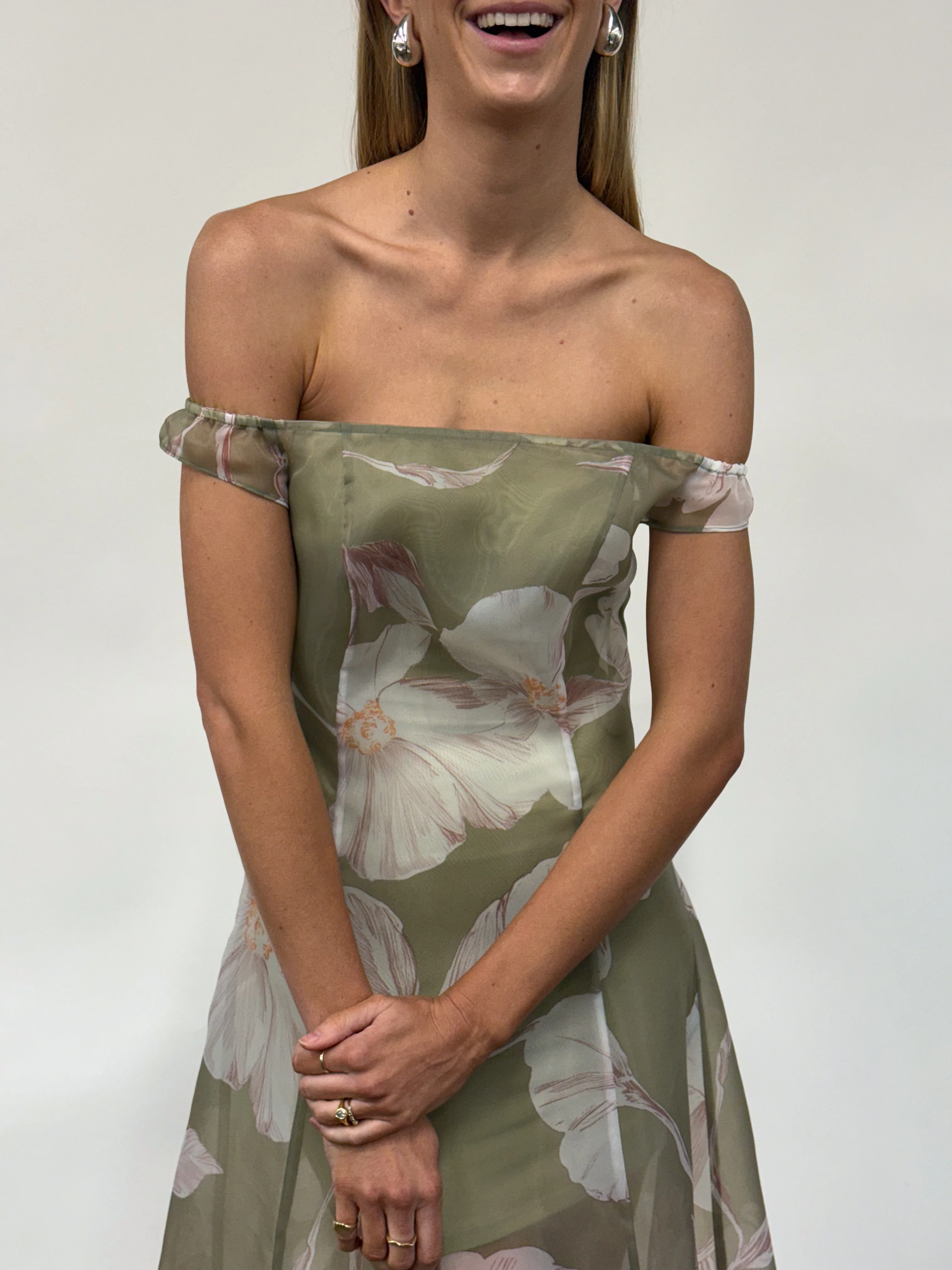 By Nicola Clementine Maxi Dress in Peppermint Floral - Image 5