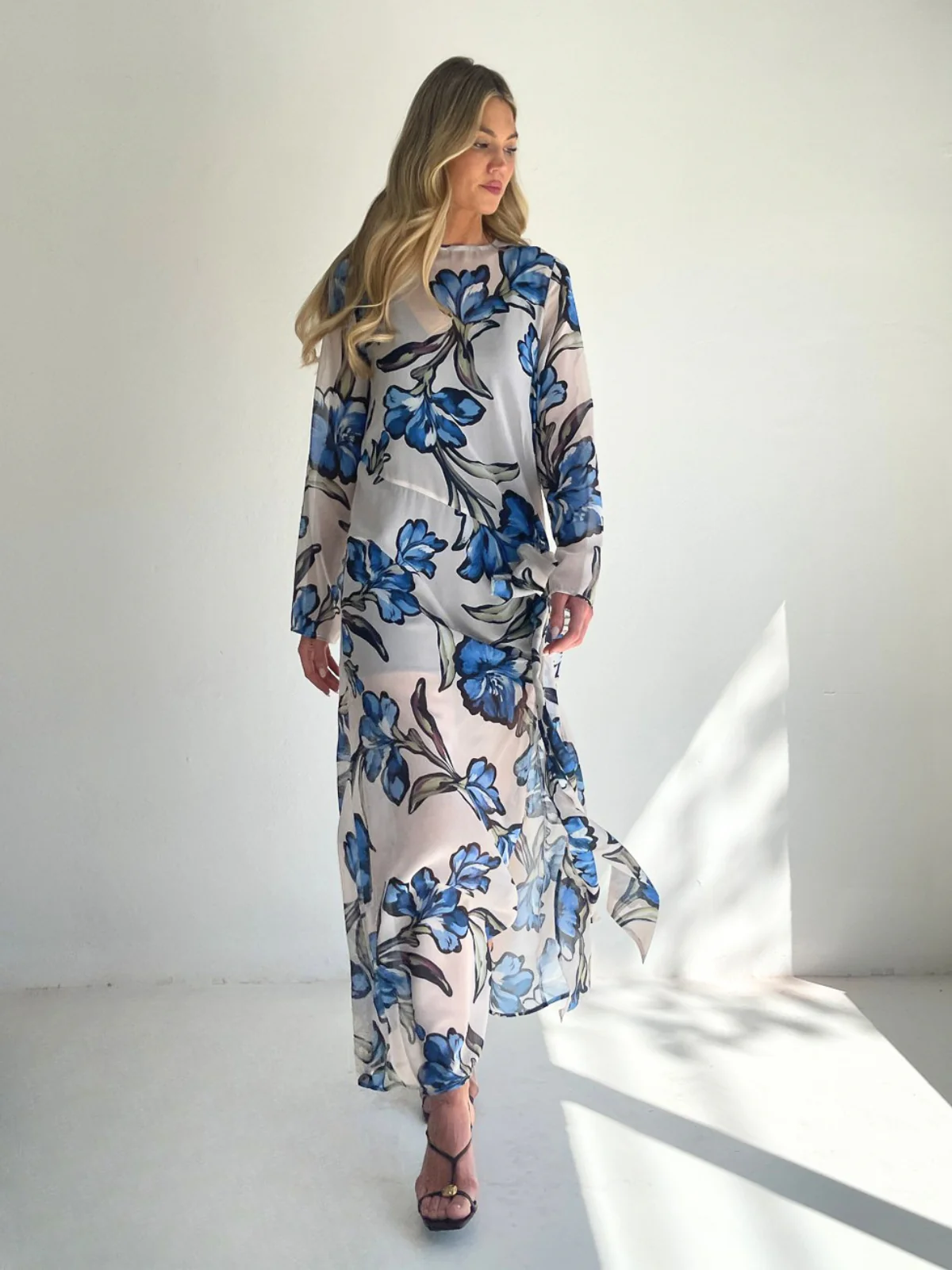 By Nicola Elodie Maxi Dress in Waikiki Floral - Image 9