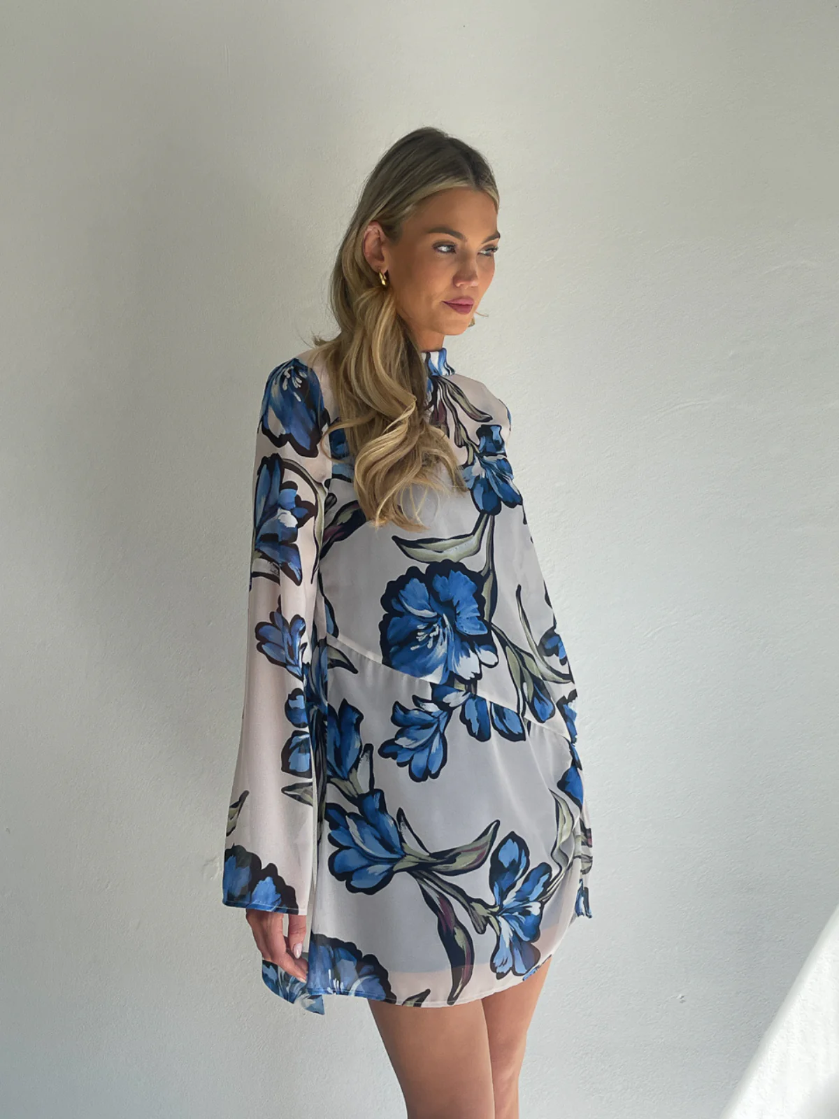 By Nicola Elodie Mini Dress in Waikiki Floral - Image 11