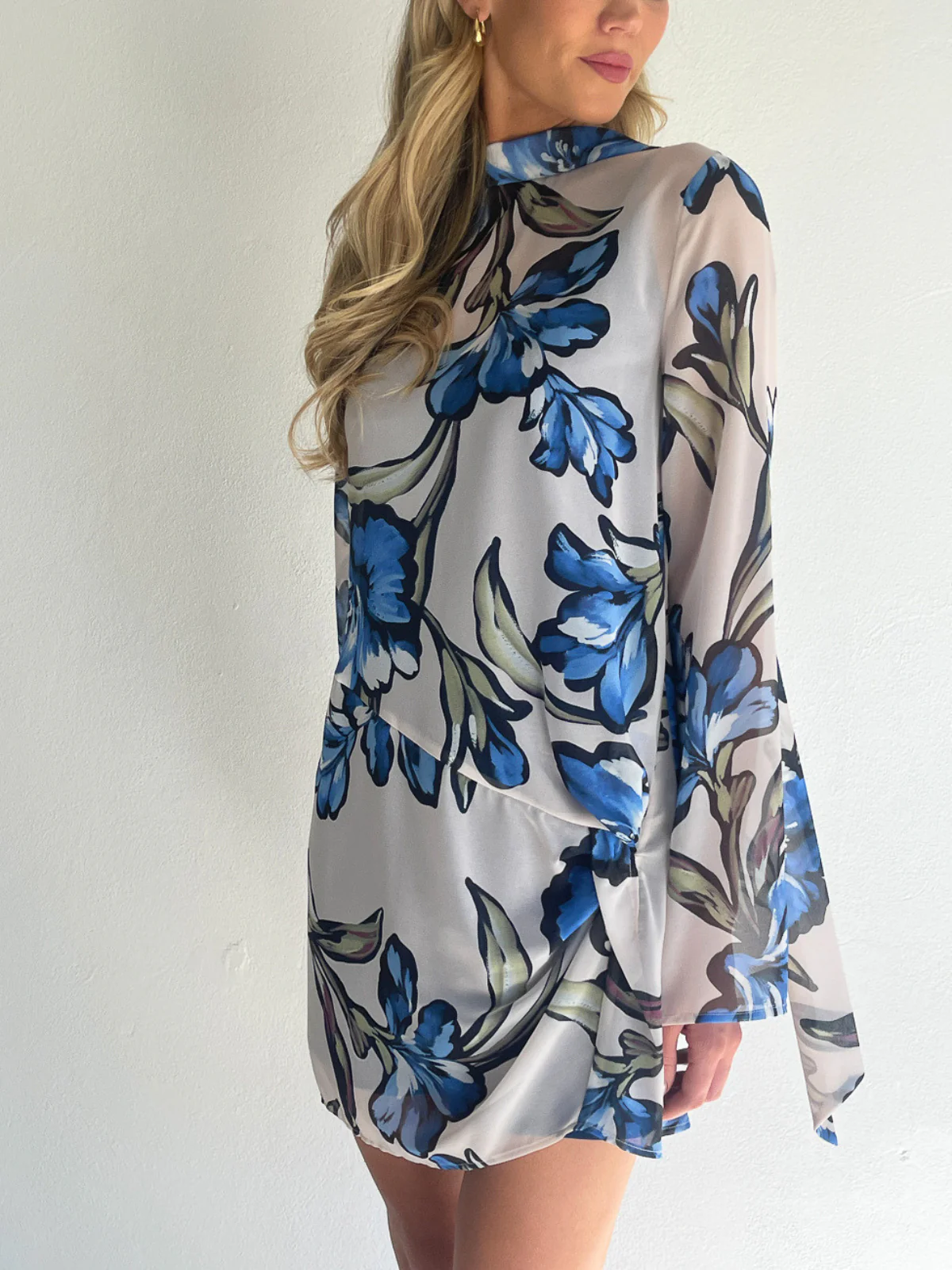 By Nicola Elodie Mini Dress in Waikiki Floral - Image 12