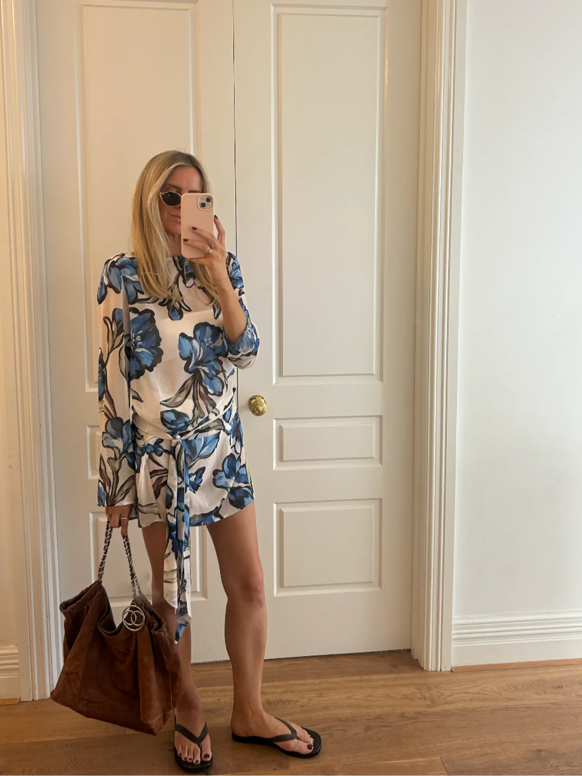By Nicola Elodie Mini Dress in Waikiki Floral - Image 17