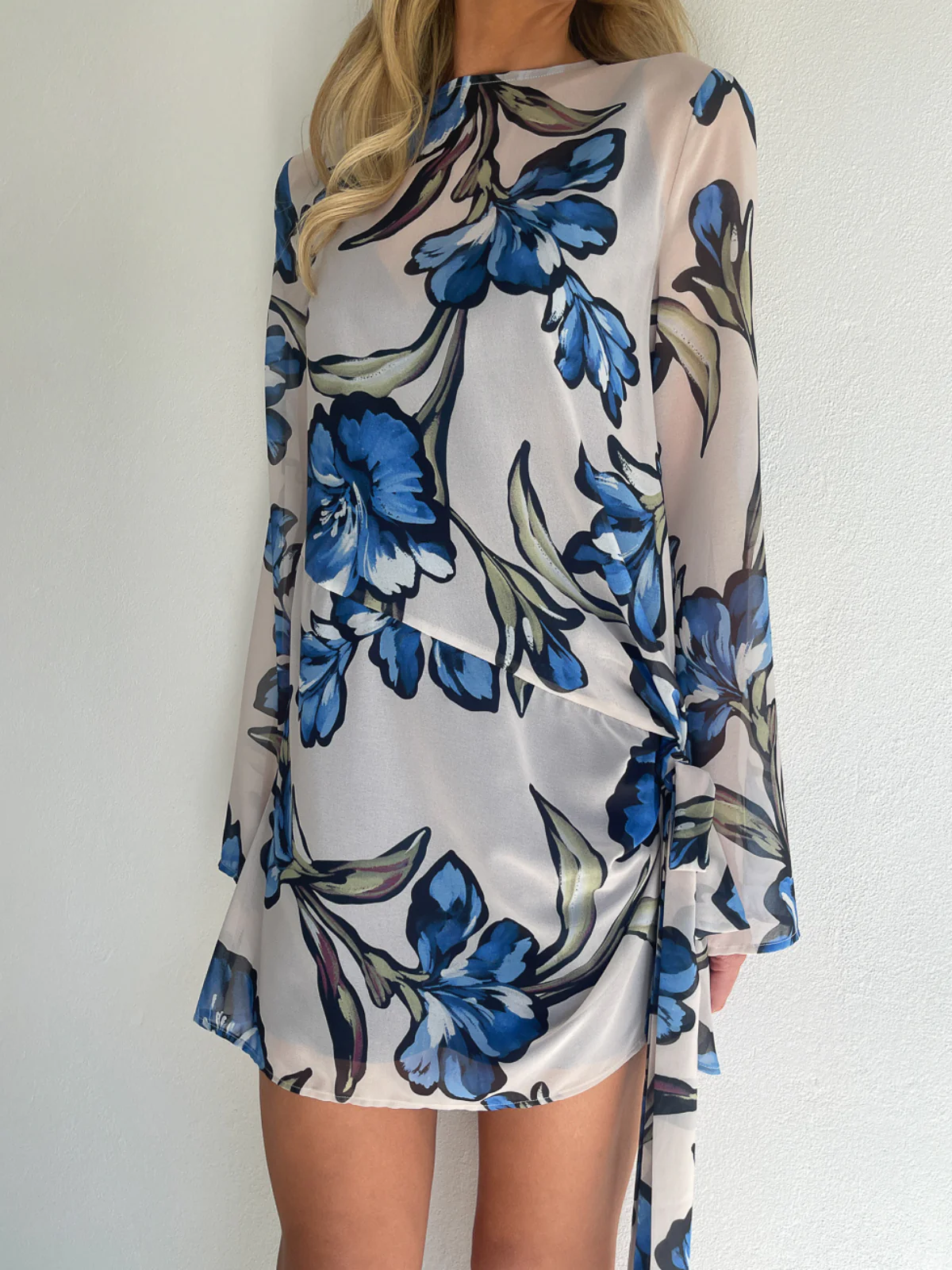 By Nicola Elodie Mini Dress in Waikiki Floral - Image 5