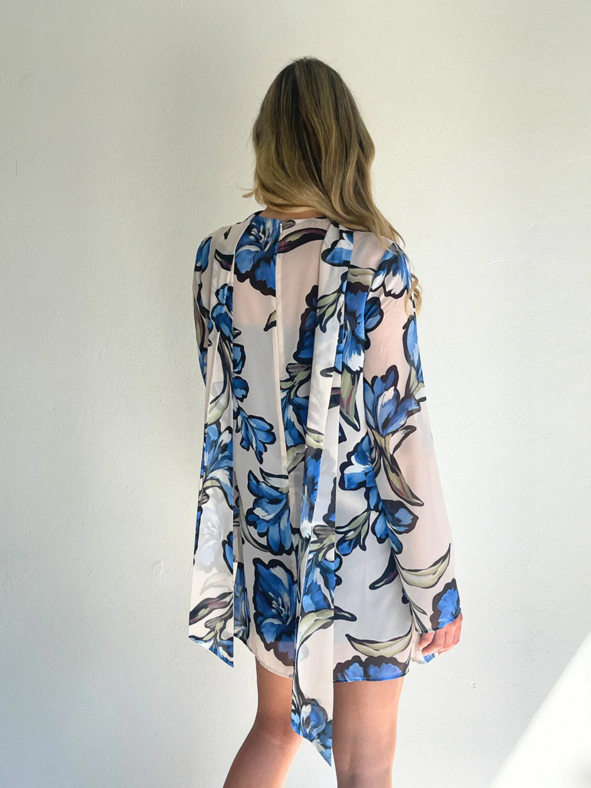 By Nicola Elodie Mini Dress in Waikiki Floral - Image 9