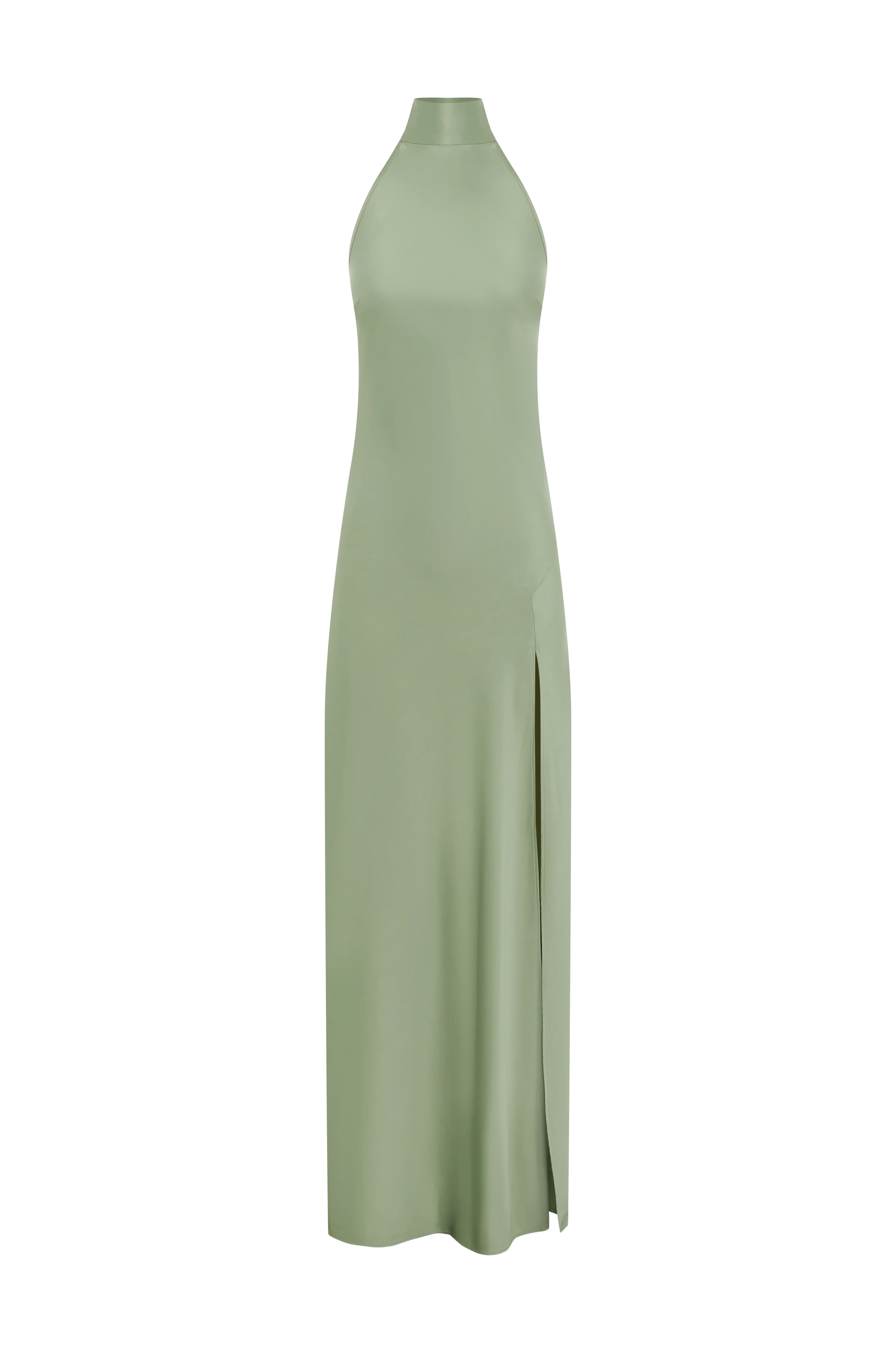 By Nicola Esme Halter Maxi Dress in Pistachio - Image 2