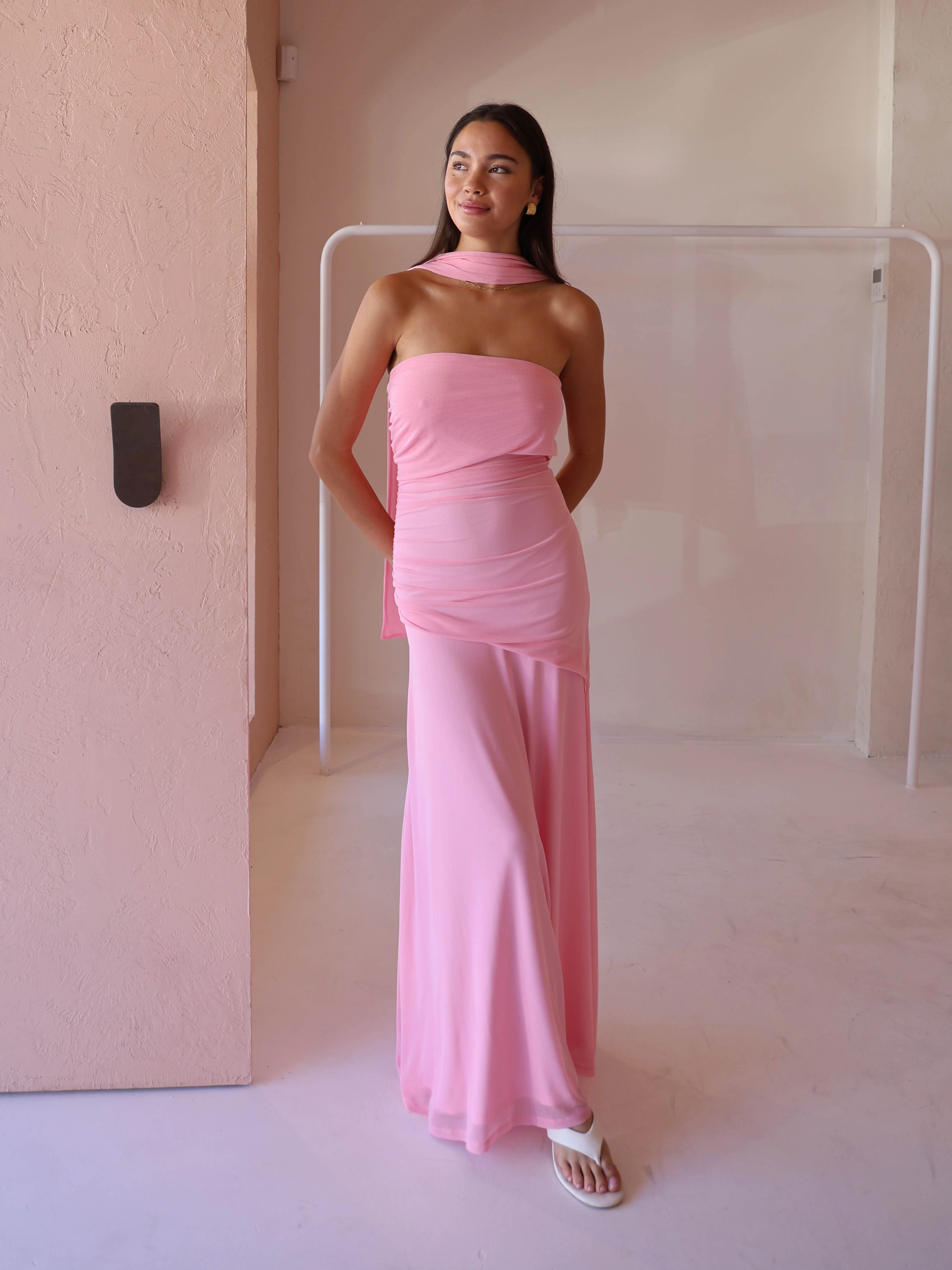 By Nicola Fiesta Off Shoulder Dress in Candy - Image 10