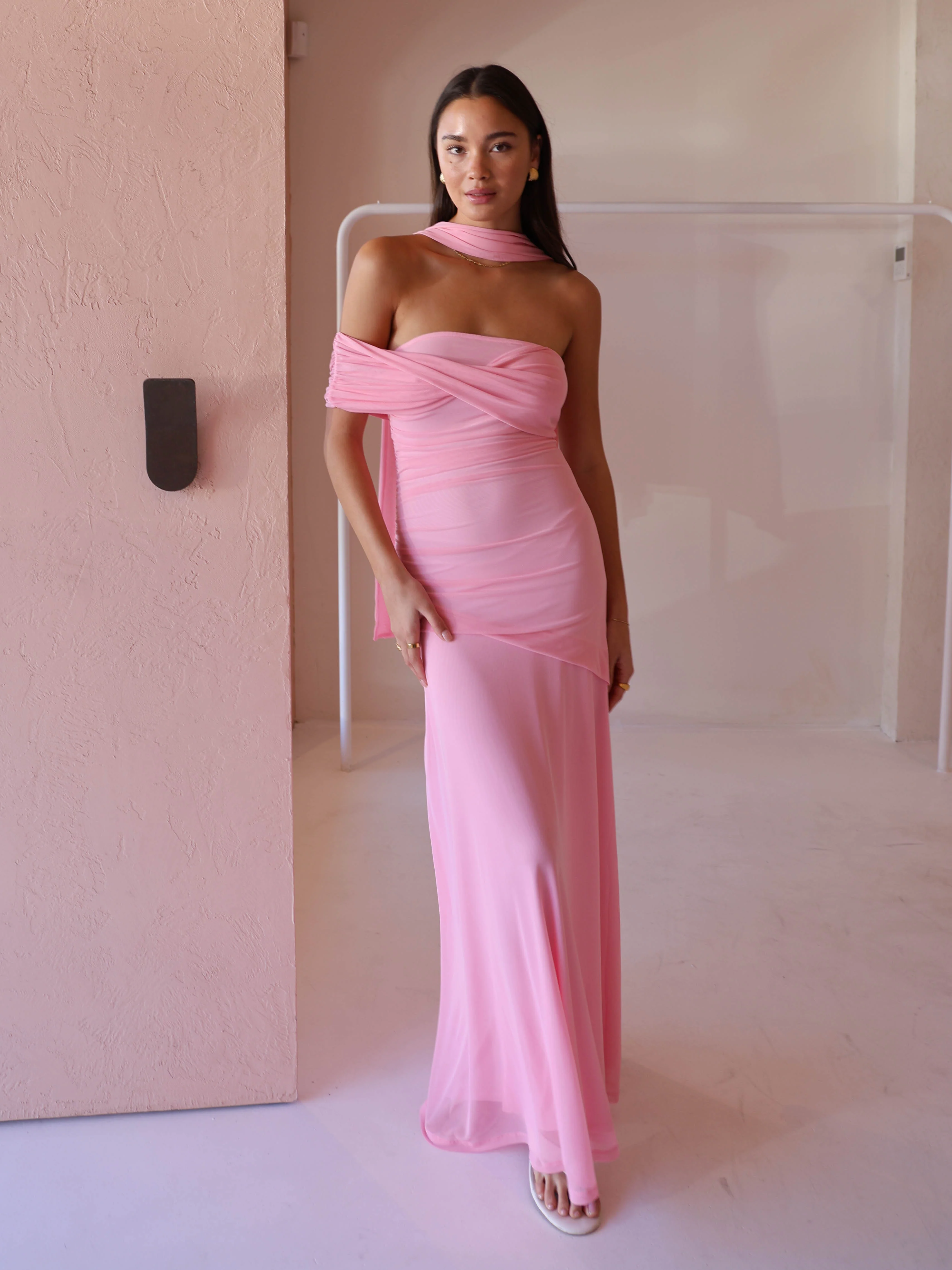 By Nicola Fiesta Off Shoulder Dress in Candy - Image 7
