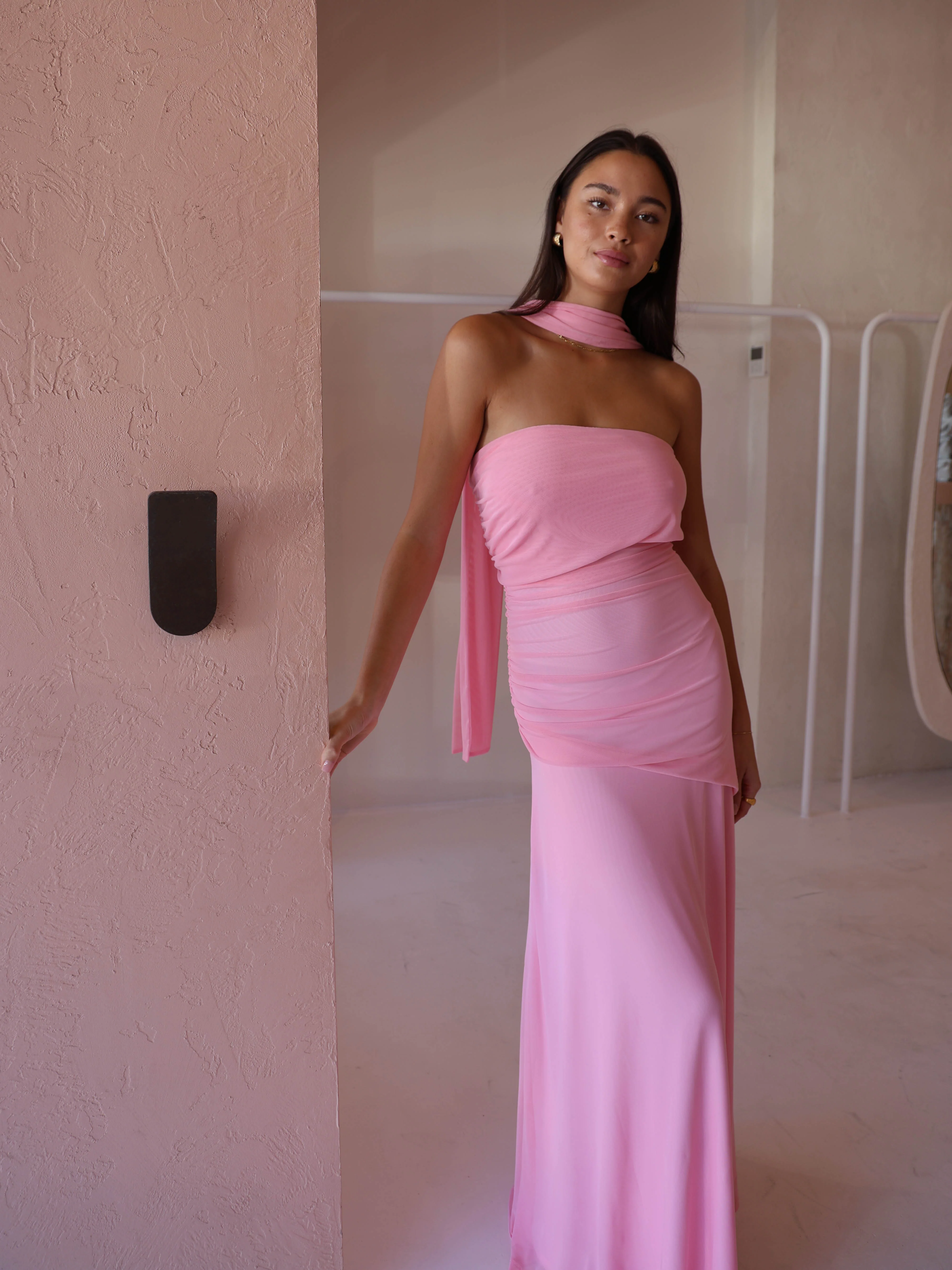 By Nicola Fiesta Off Shoulder Dress in Candy - Image 9