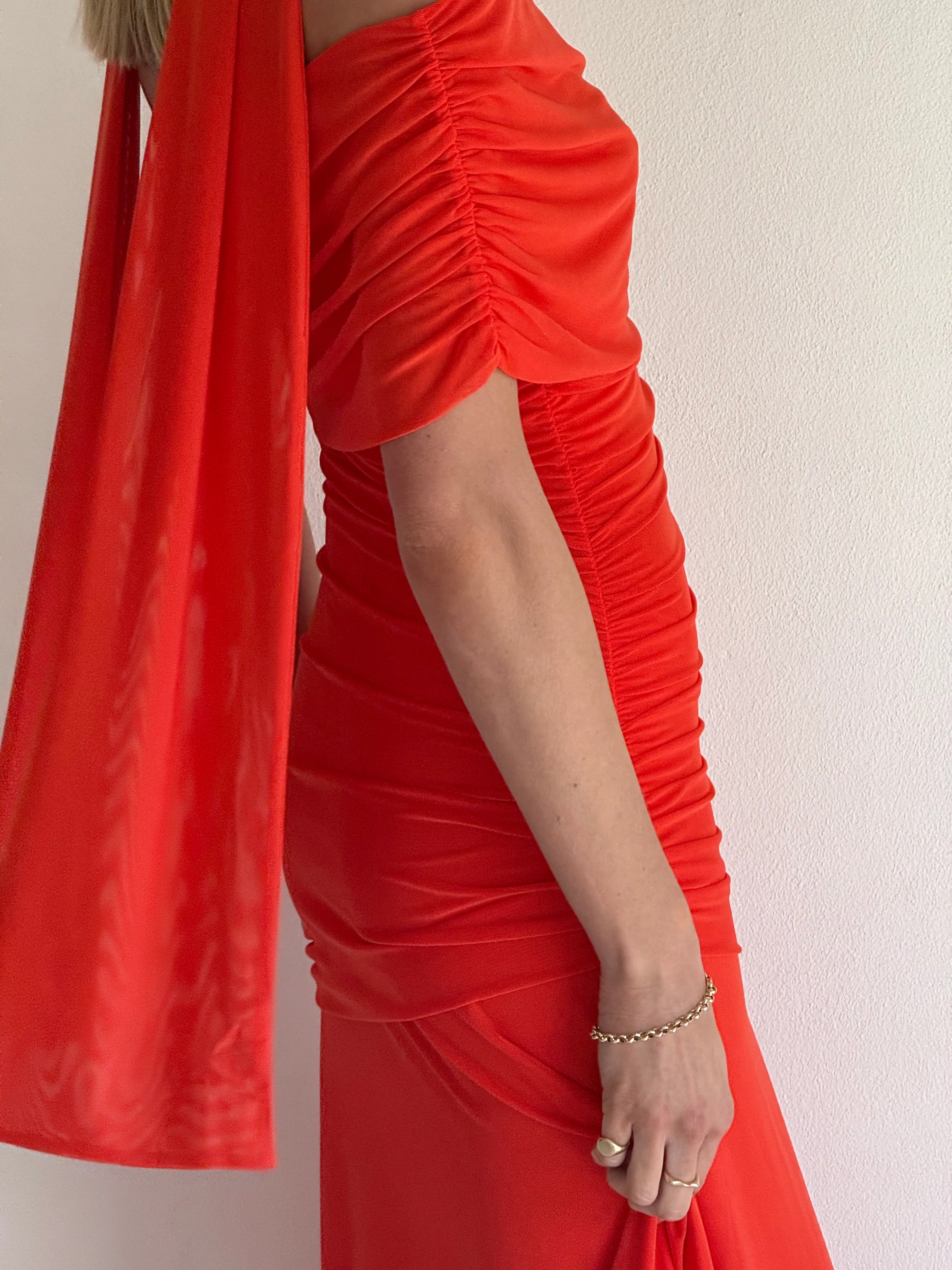 By Nicola Fiesta Off Shoulder Maxi Dress in Fiesta - Image 5