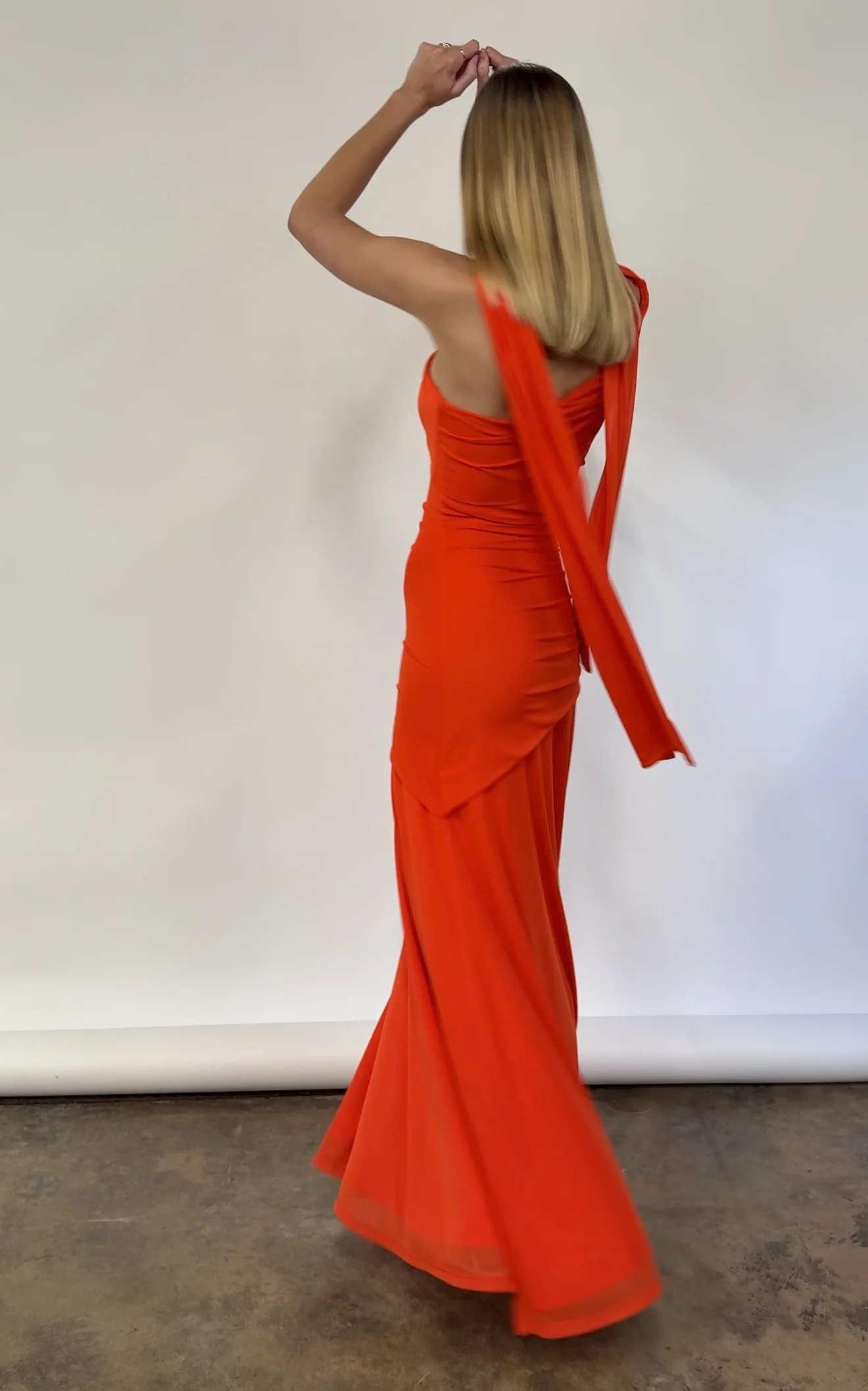 By Nicola Fiesta Off Shoulder Maxi Dress in Fiesta - Image 8