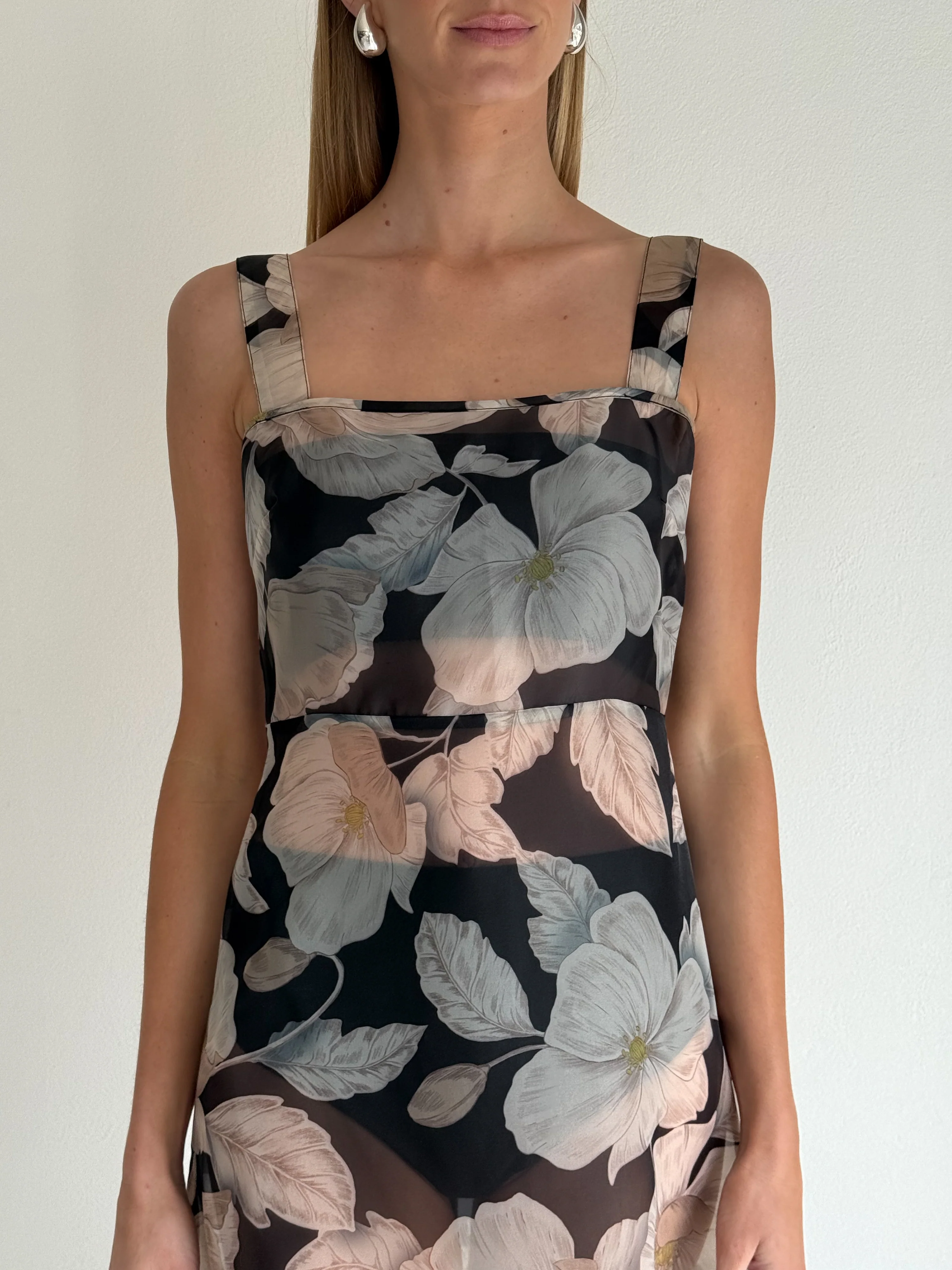 By Nicola Goldie Maxi Dress in Noir Bloom - Image 9