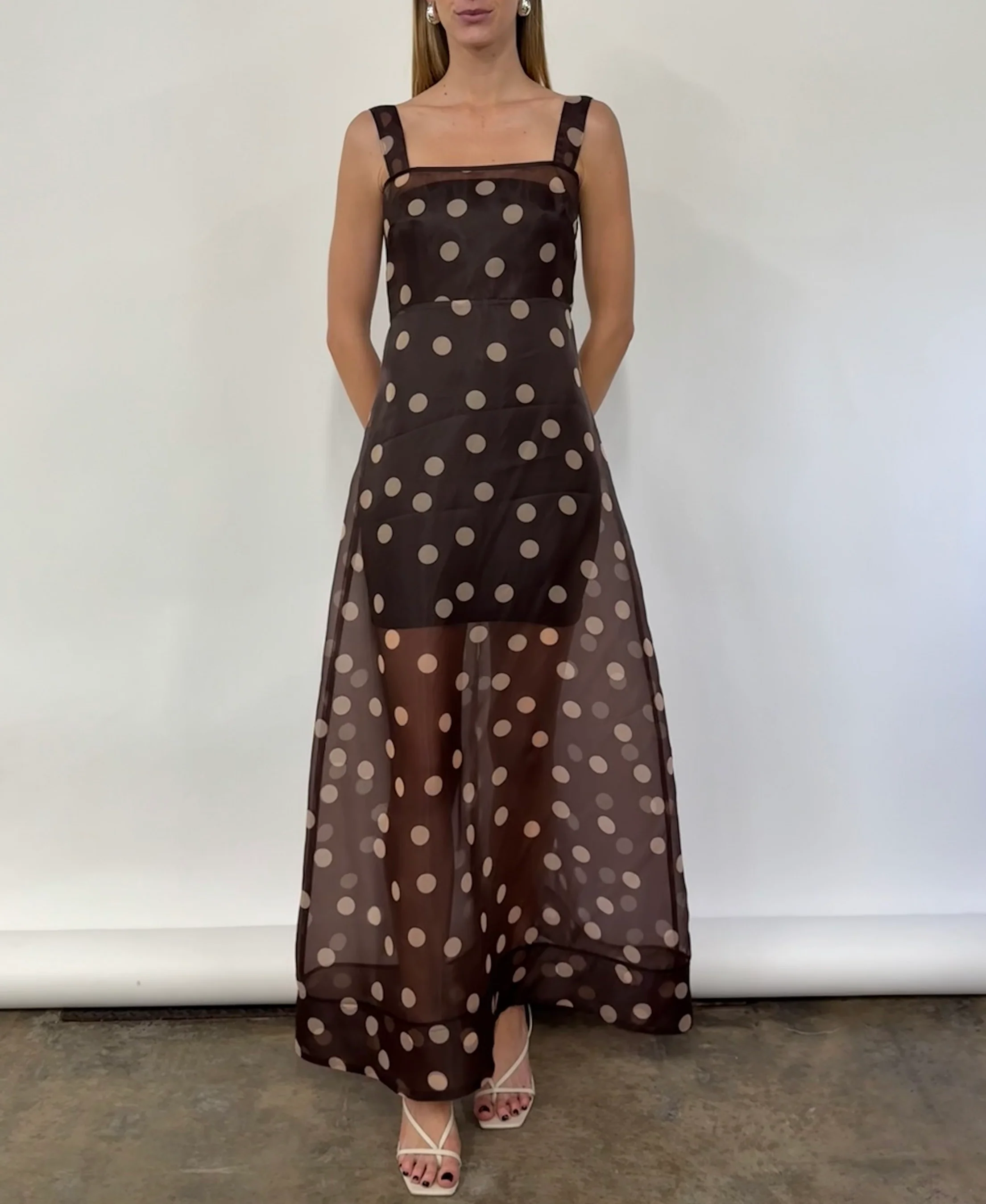 By Nicola Goldie Maxi in Chocolate Polka - Image 5