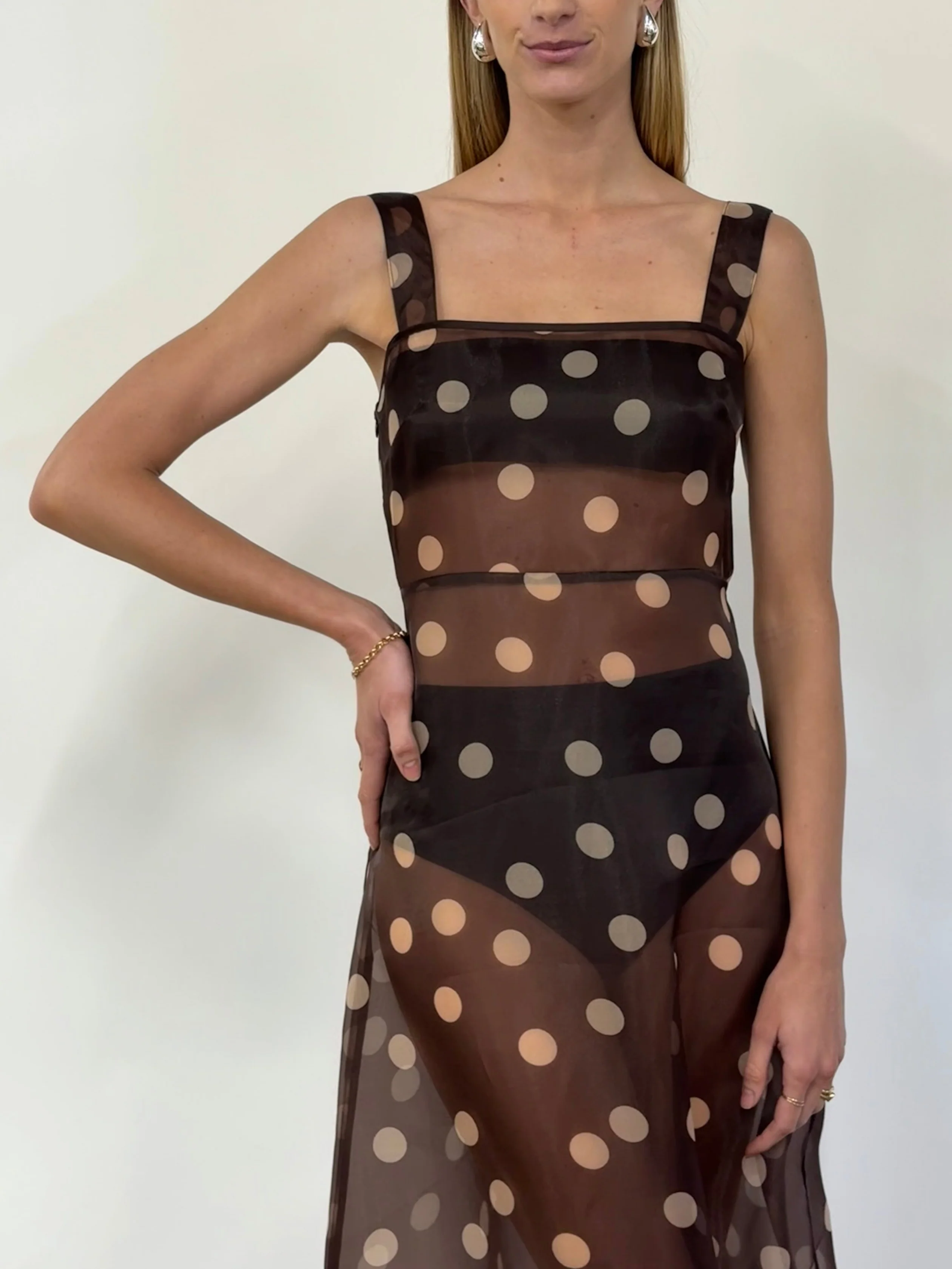 By Nicola Goldie Maxi in Chocolate Polka - Image 7
