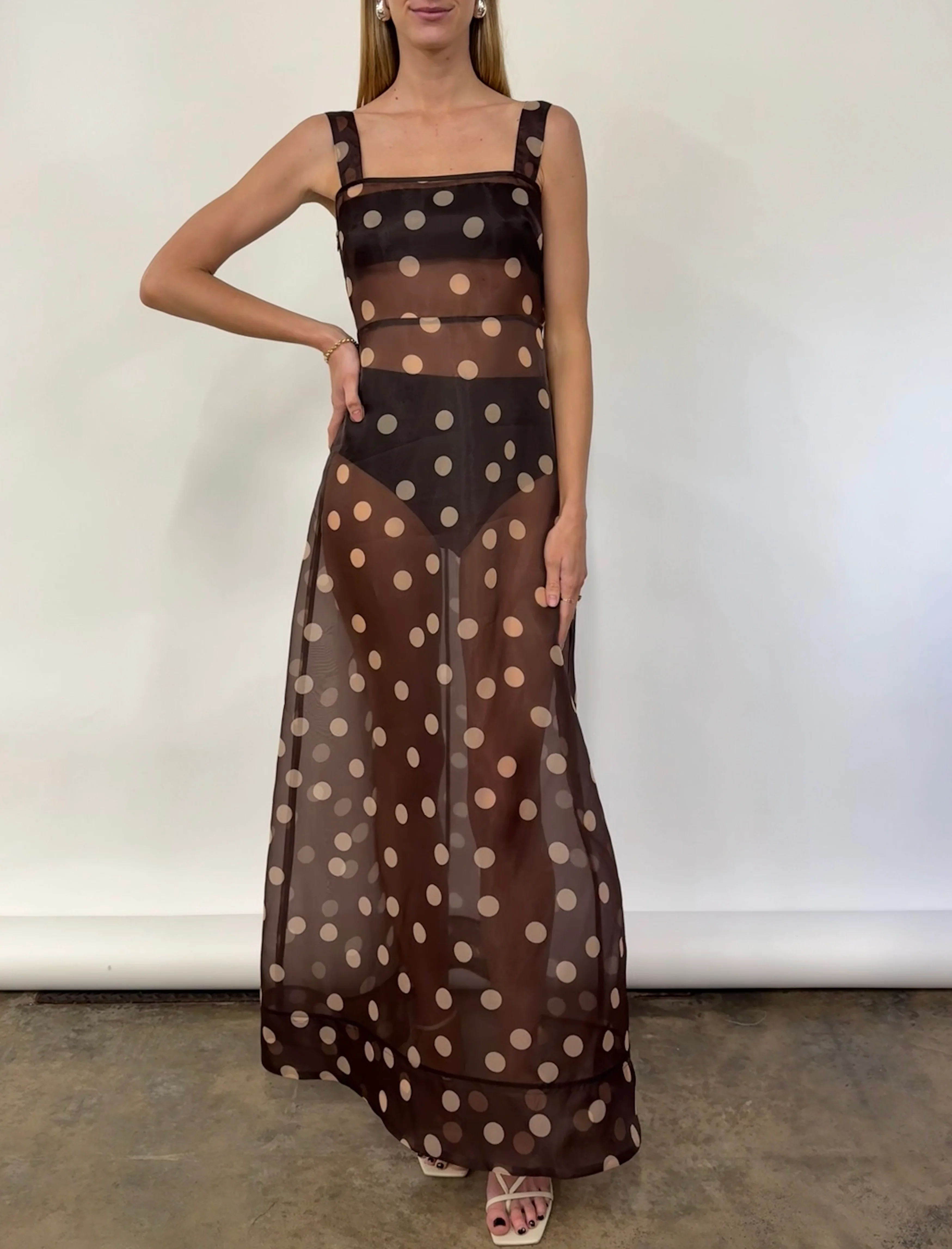 By Nicola Goldie Maxi in Chocolate Polka - Image 8