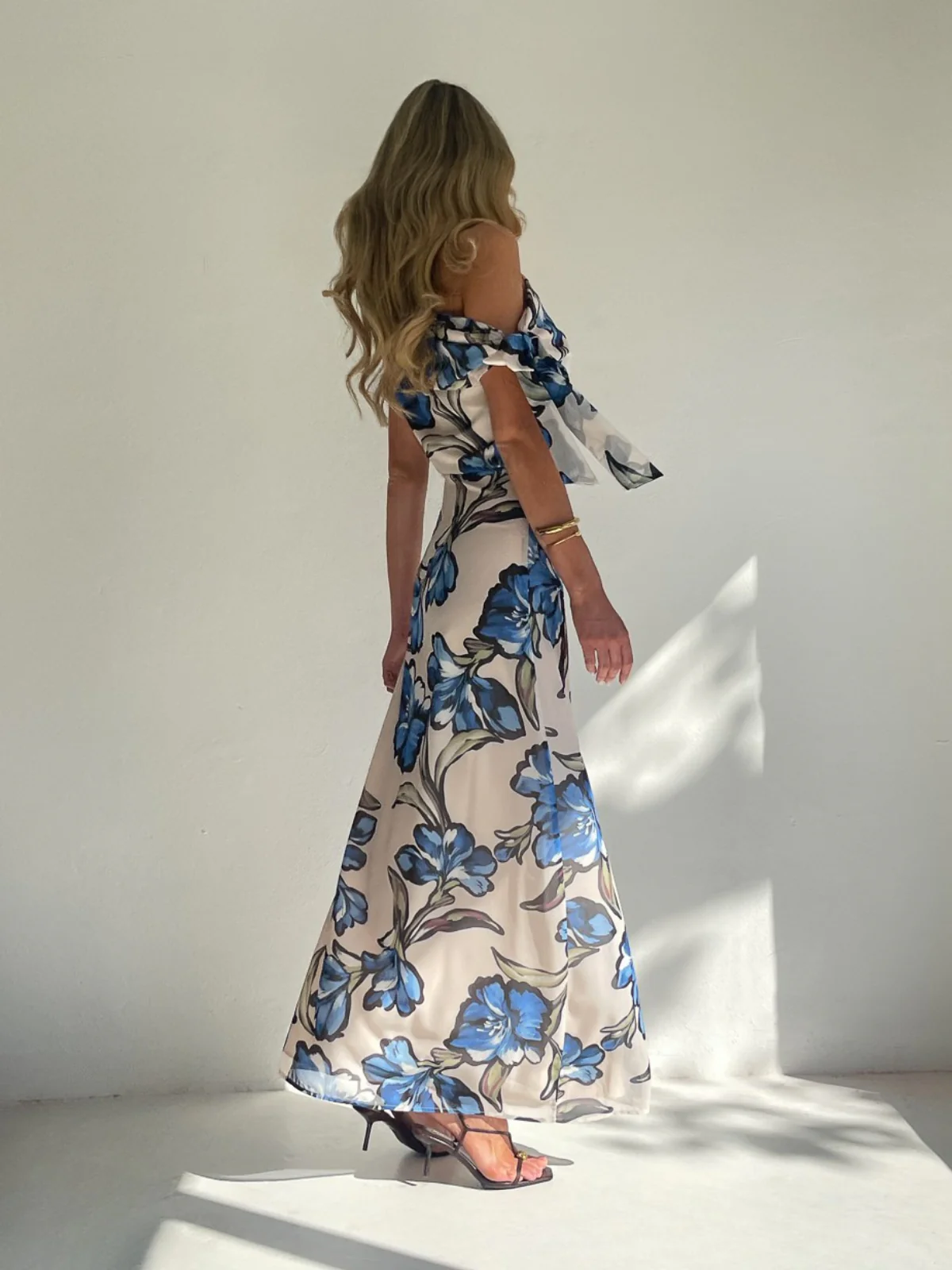By Nicola Hayley Tie Maxi Dress in Waikiki Floral - Image 11