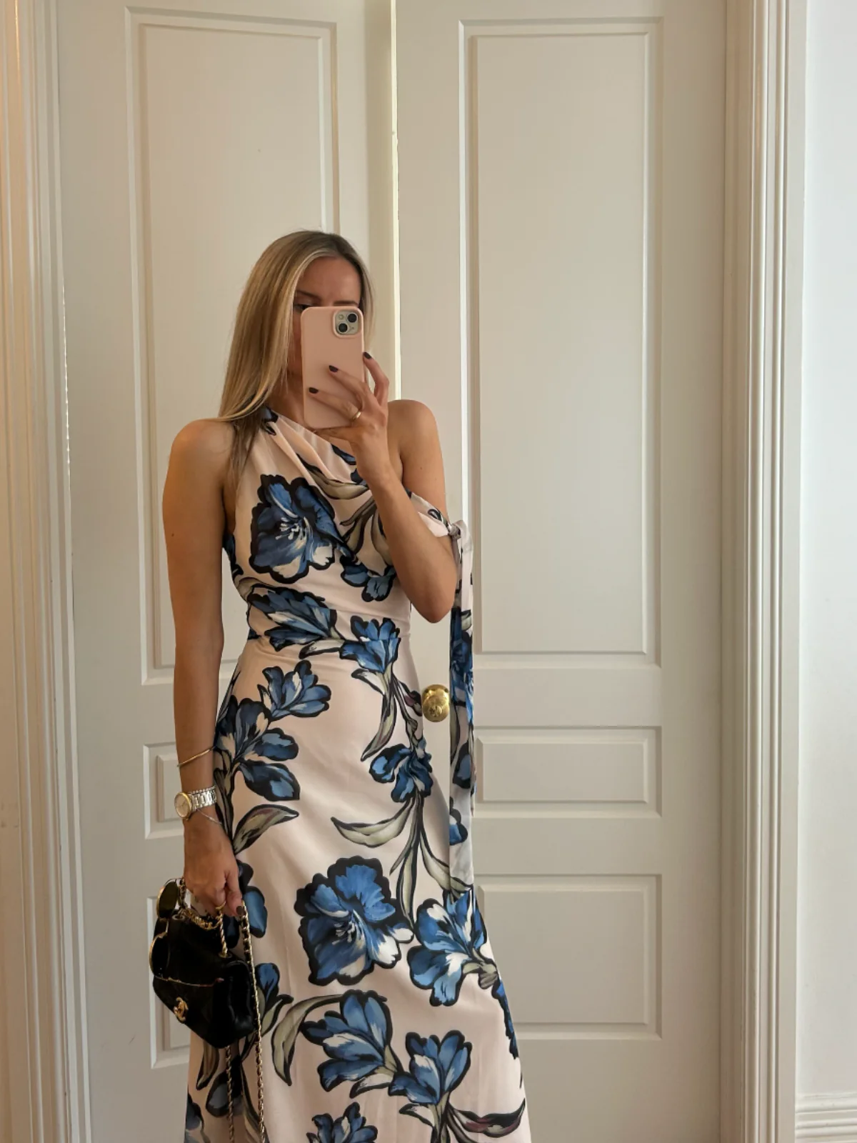 By Nicola Hayley Tie Maxi Dress in Waikiki Floral - Image 15