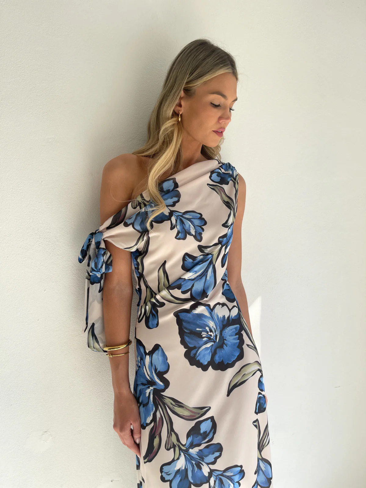 By Nicola Hayley Tie Maxi Dress in Waikiki Floral - Image 9
