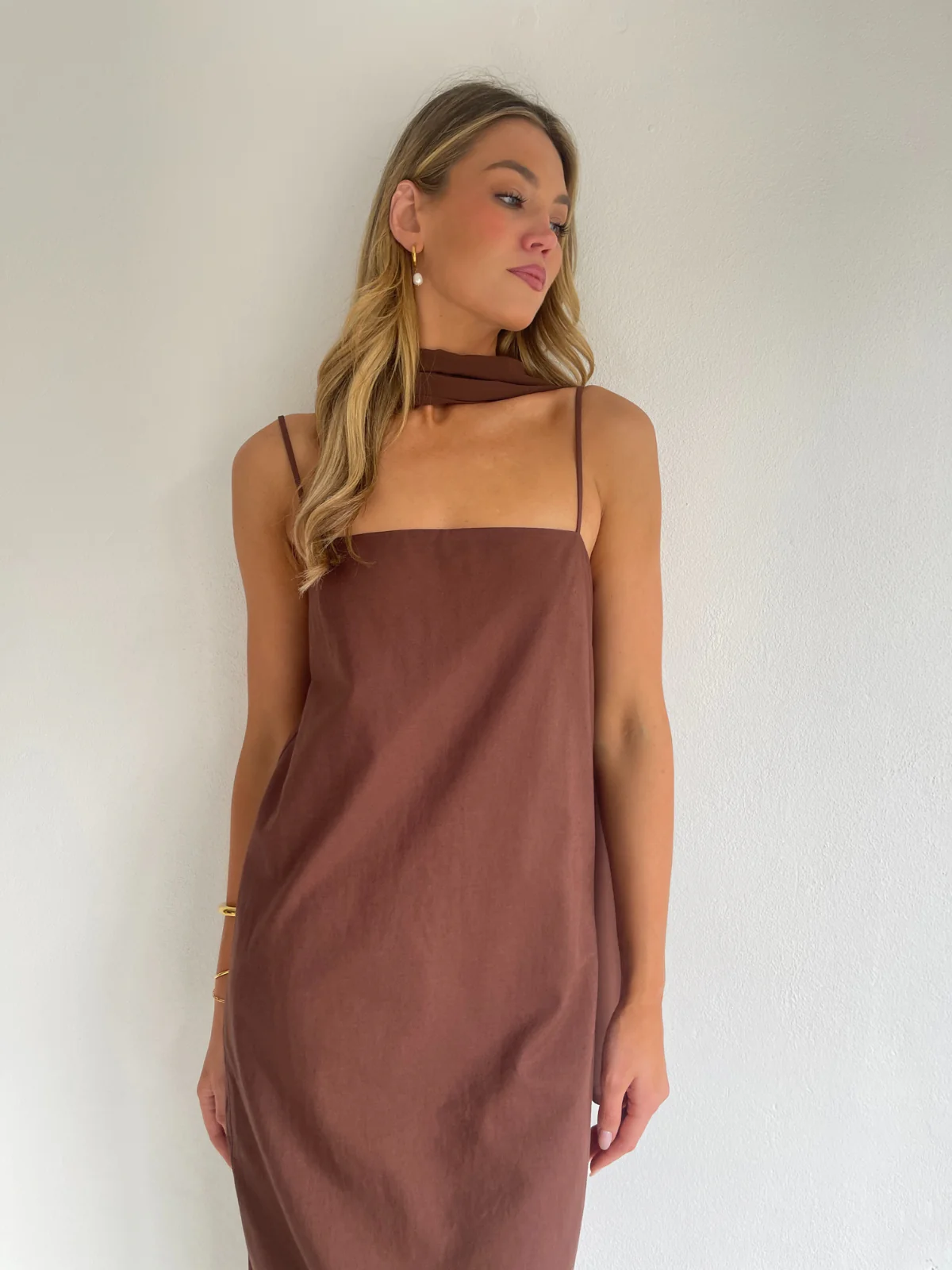 By Nicola Ivy Maxi Dress in Chocolate - Image 10
