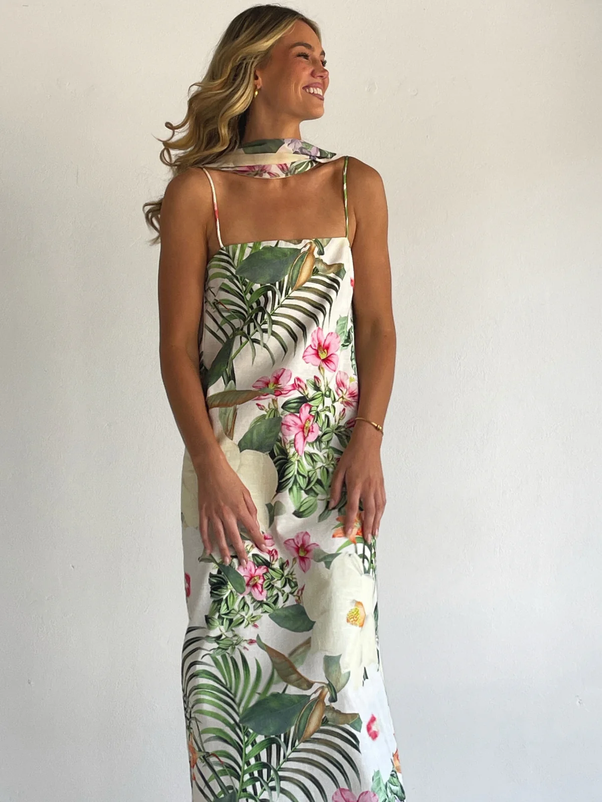 By Nicola Ivy Maxi Dress in Fleur Tropicale - Image 8