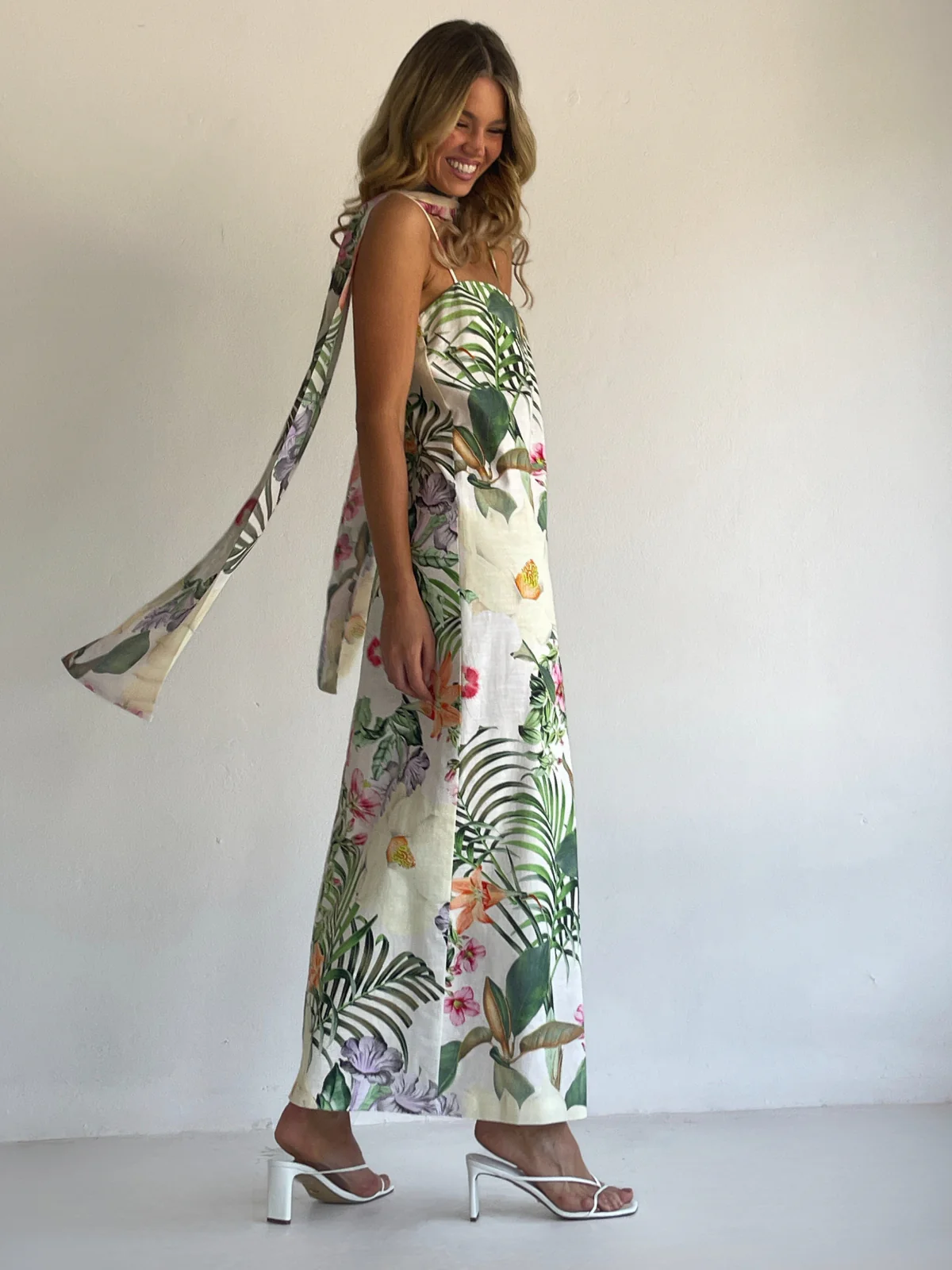 By Nicola Ivy Maxi Dress in Fleur Tropicale - Image 9