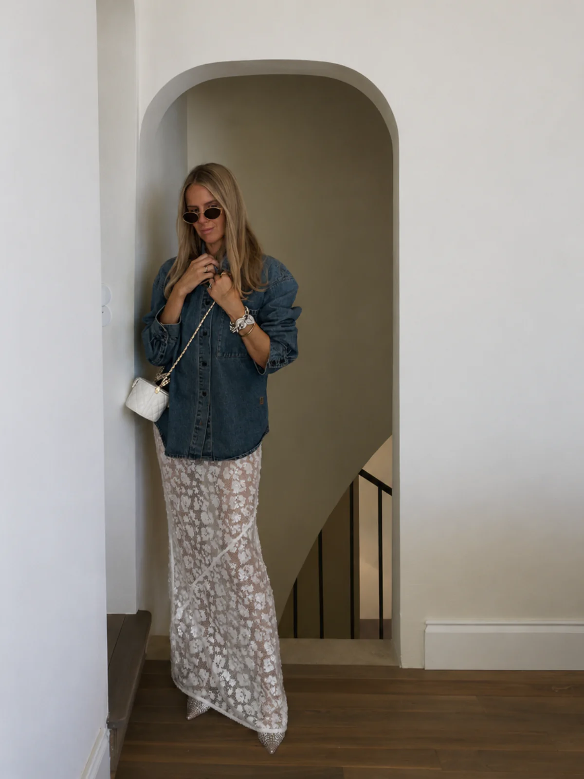By Nicola Juno Maxi Dress in Ivory - Image 13