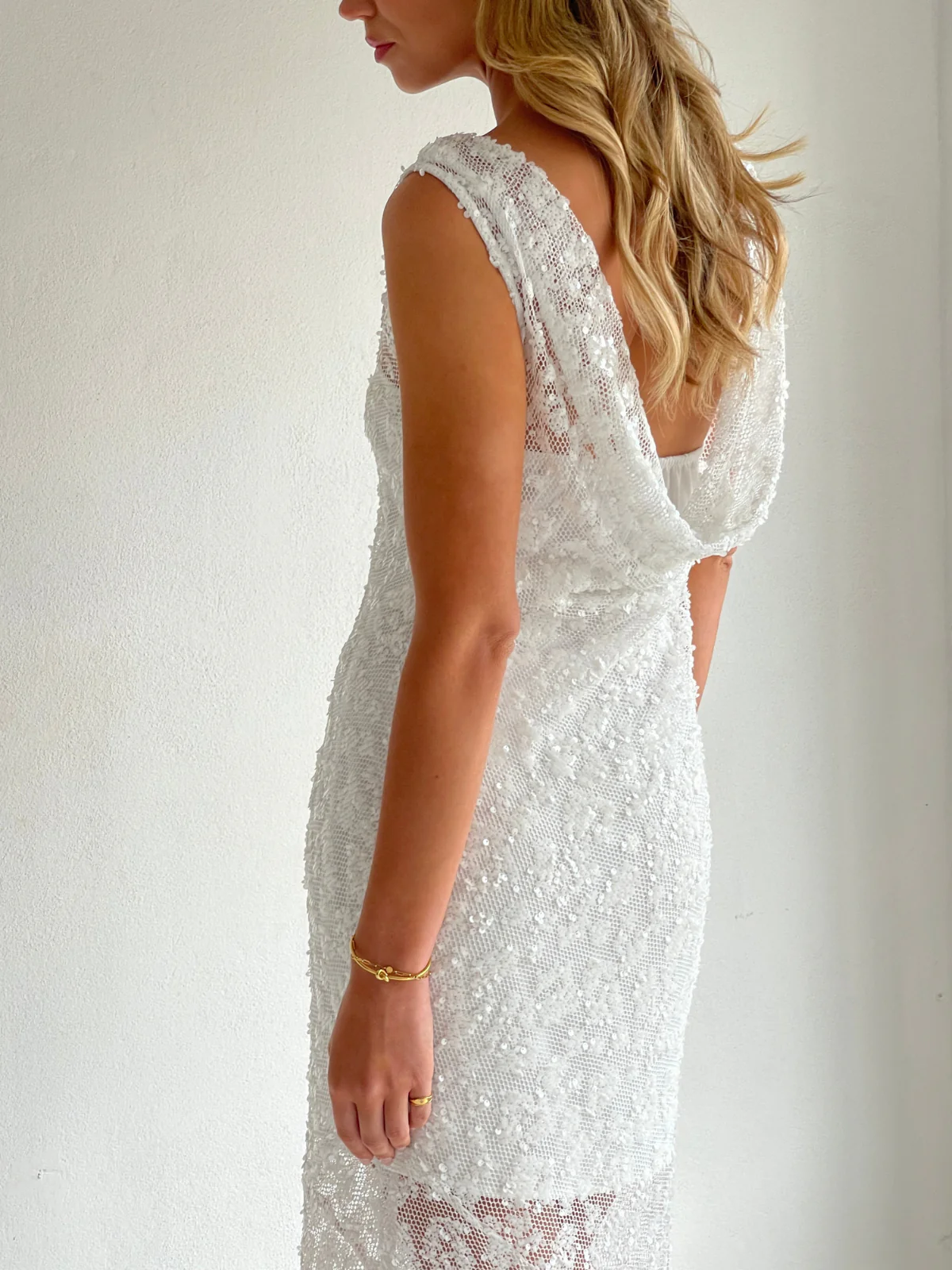 By Nicola Juno Maxi Dress in Ivory - Image 5