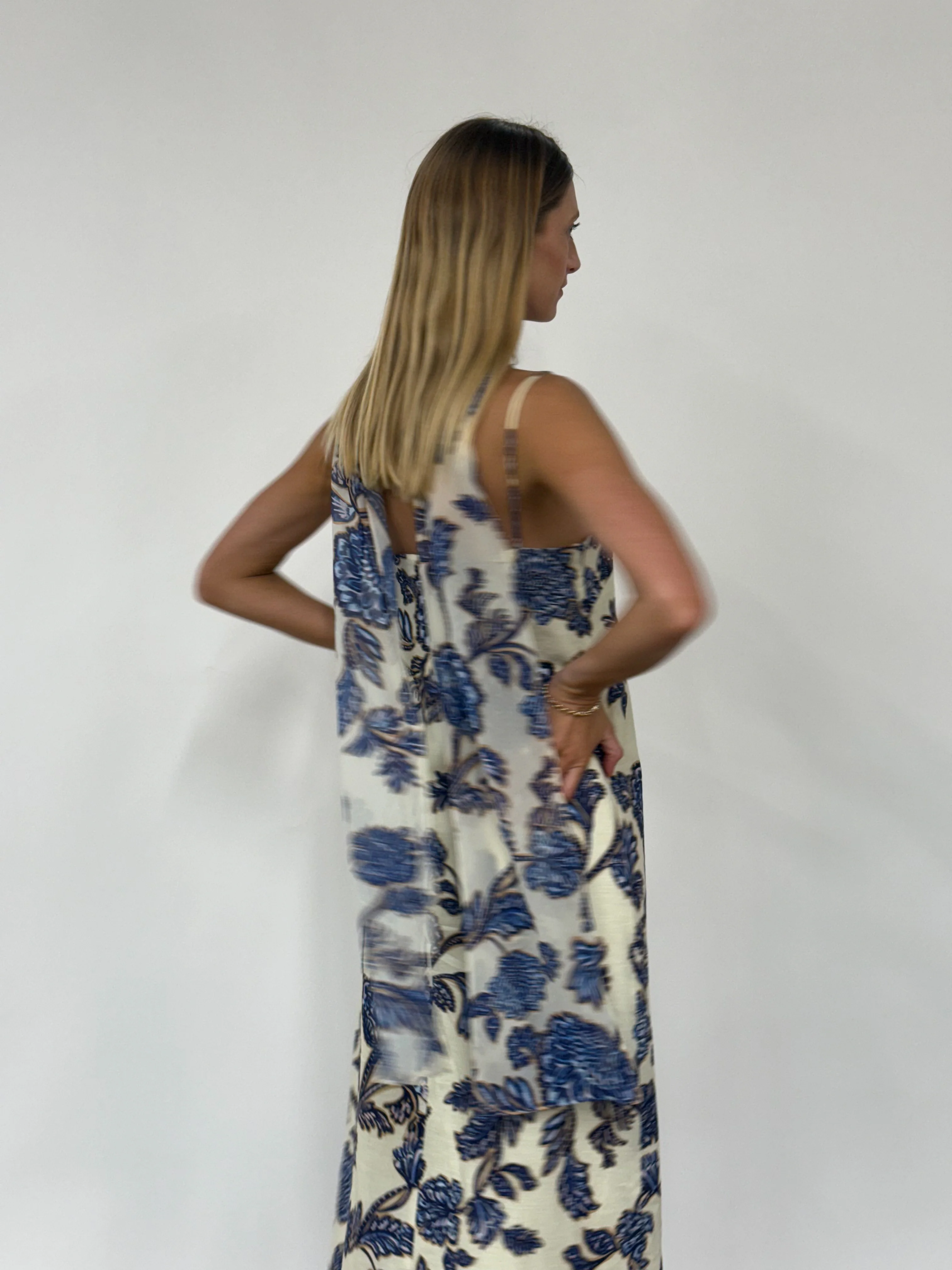 By Nicola Layla Maxi Dress in Blue Paisley - Image 4