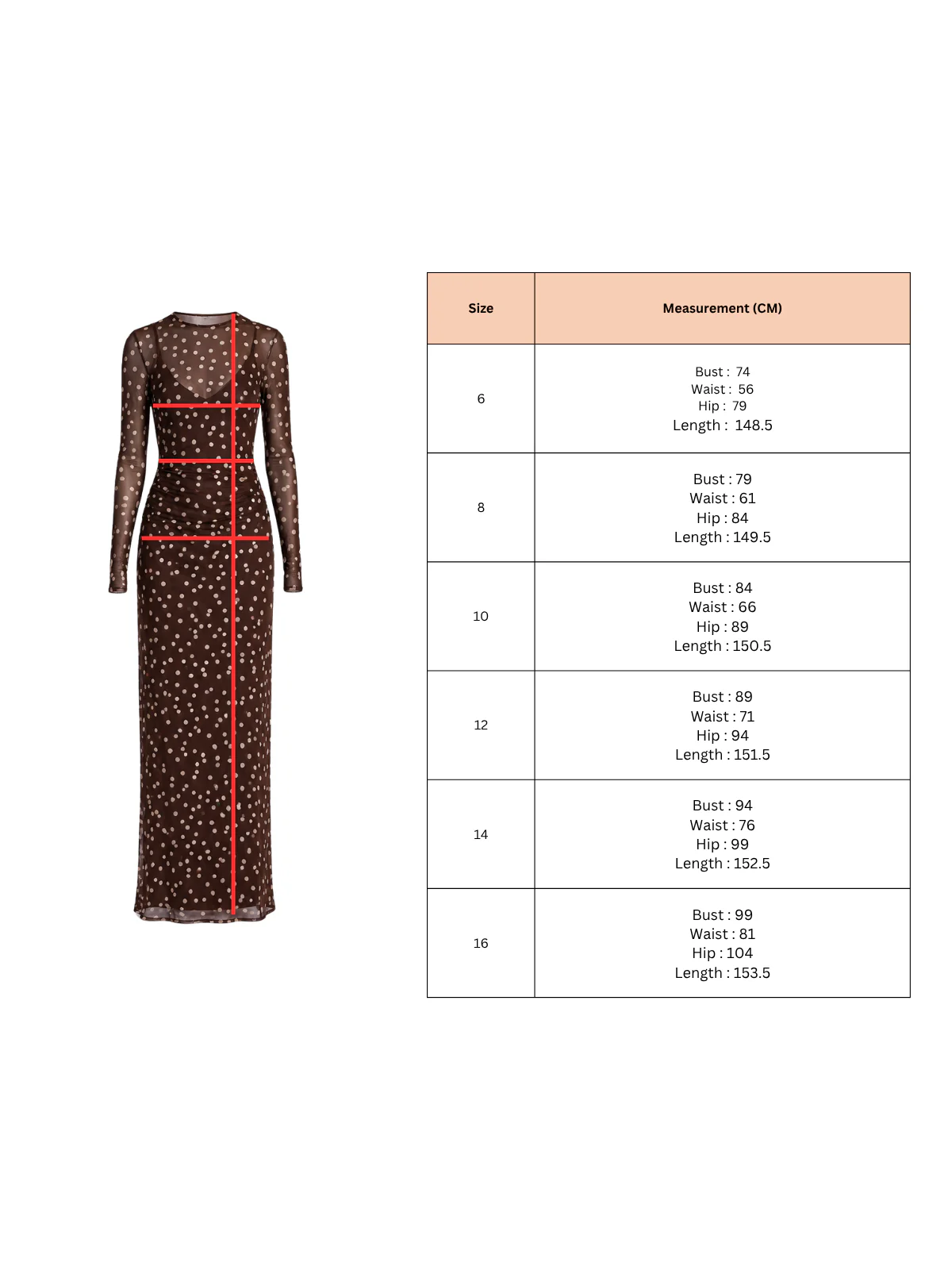 By Nicola Luca Maxi Dress in Chocolate Polka - Image 11
