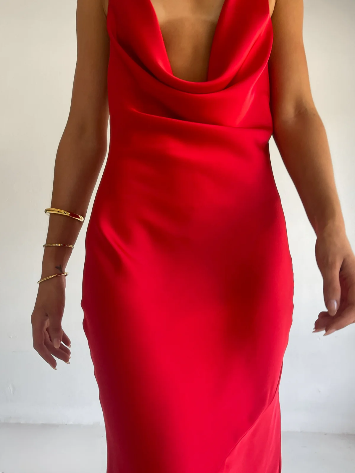 By Nicola Lucia Maxi Dress in Red - Image 11